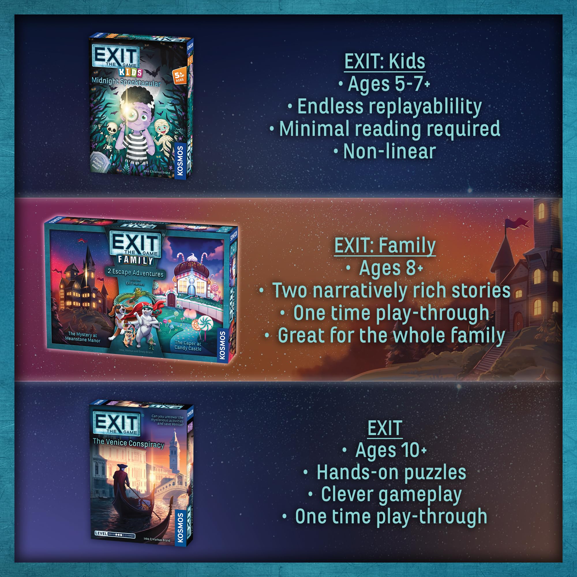 Thames & Kosmos EXIT: Family Heroes Card Game - 2 Escape Room Adventures | Ages 8+ | 2-4 Players 4