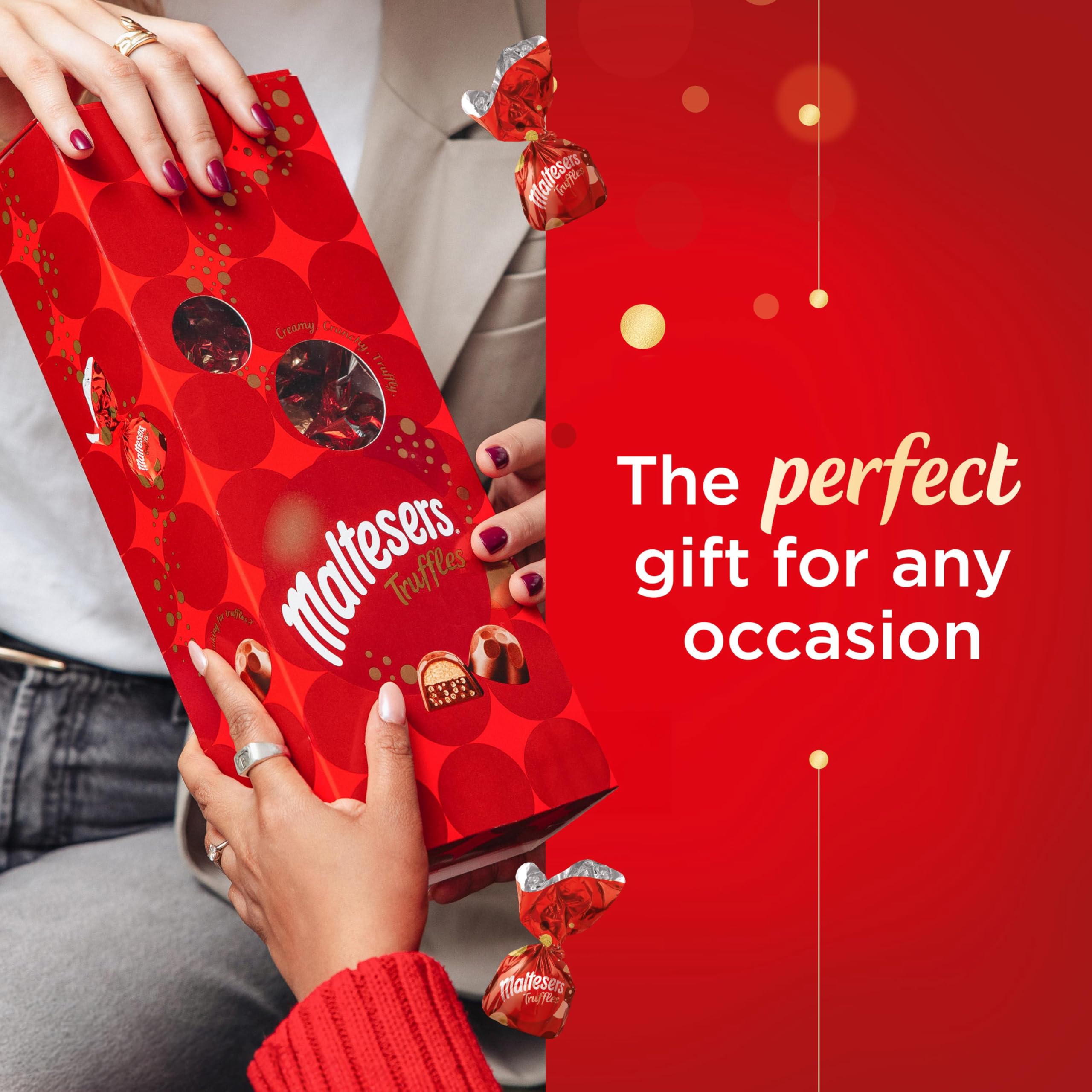 Maltesers Chocolate Truffles Gift Box - Milk Chocolate with Honeycomb | 455g 4