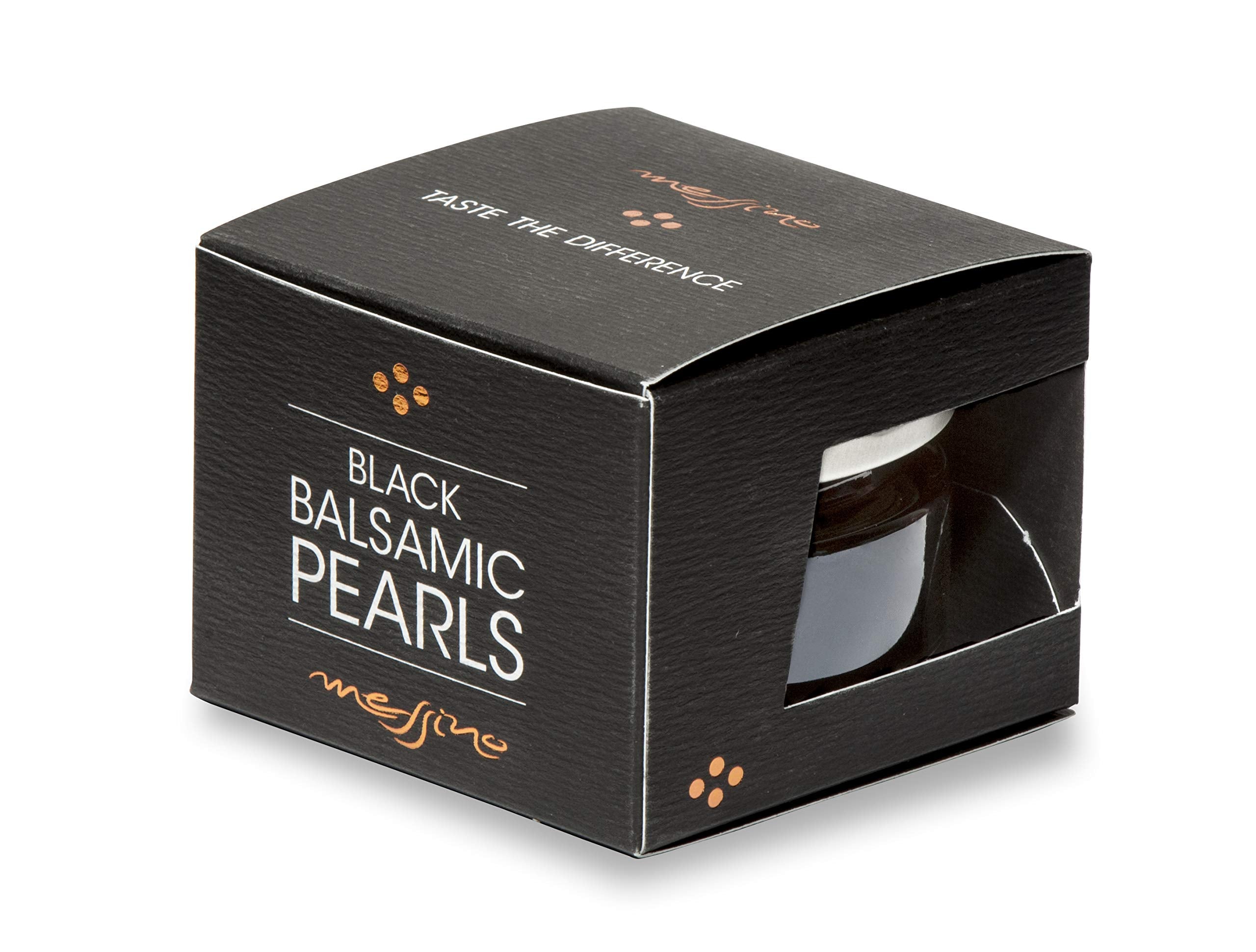 Messino Balsamic Pearls – 50ml Jar – Molecular Gastronomy Vinegar Spheres