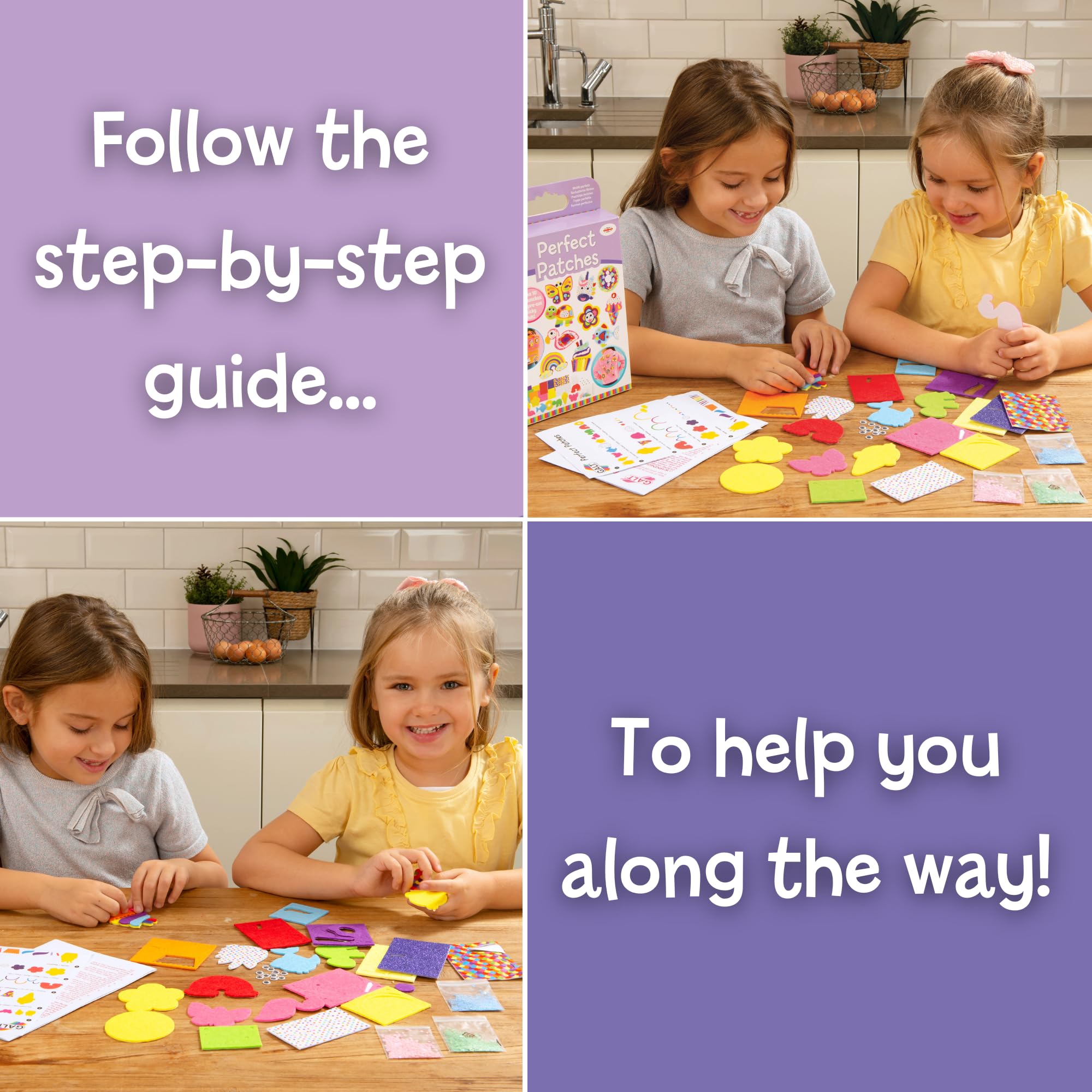Galt Perfect Patches Arts and Crafts Kit - Create 10 Stick-On Felt Faces | Ages 5+ 6