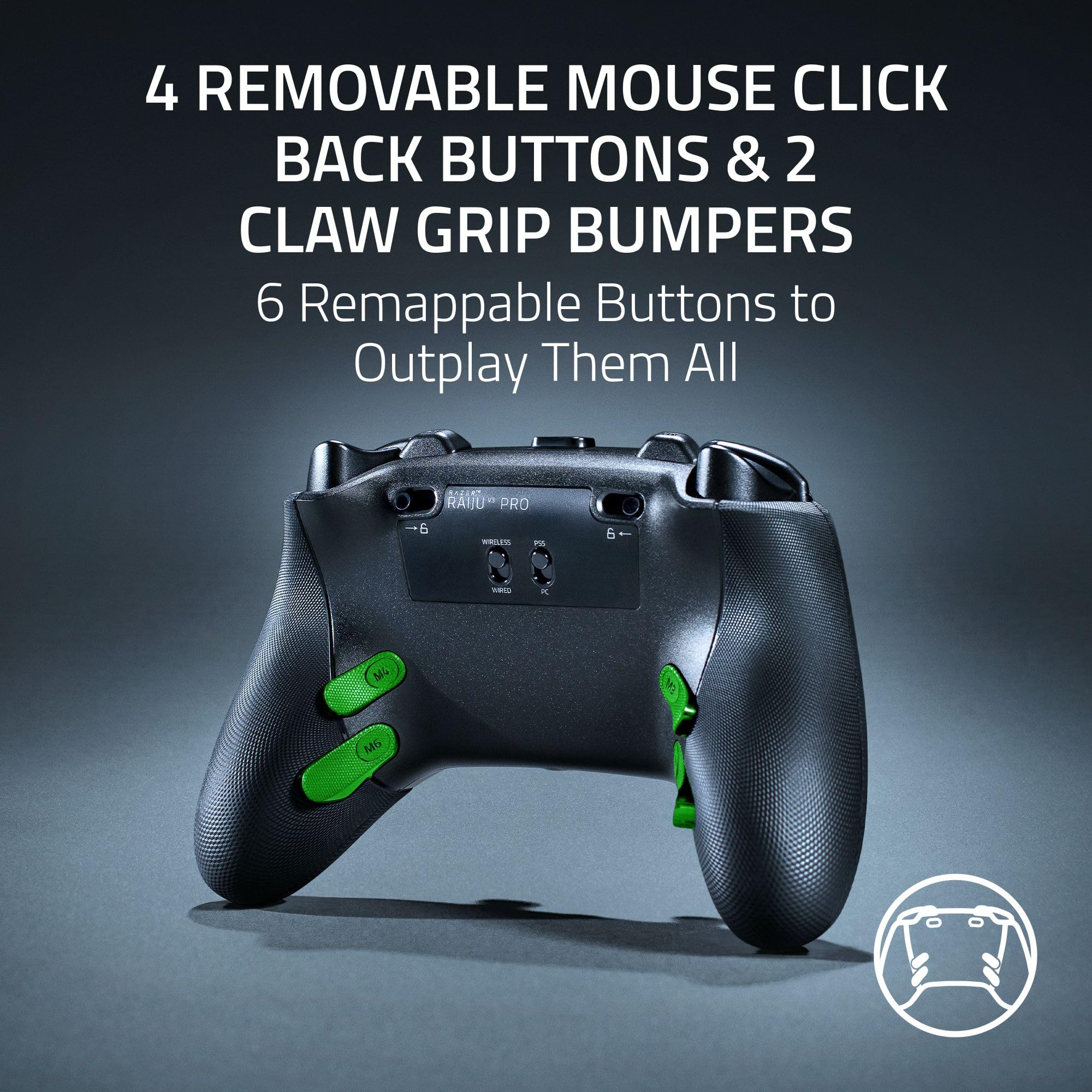 Razer Raiju V3 Pro - Wireless Esports Controller for PlayStation 5 & PC 9