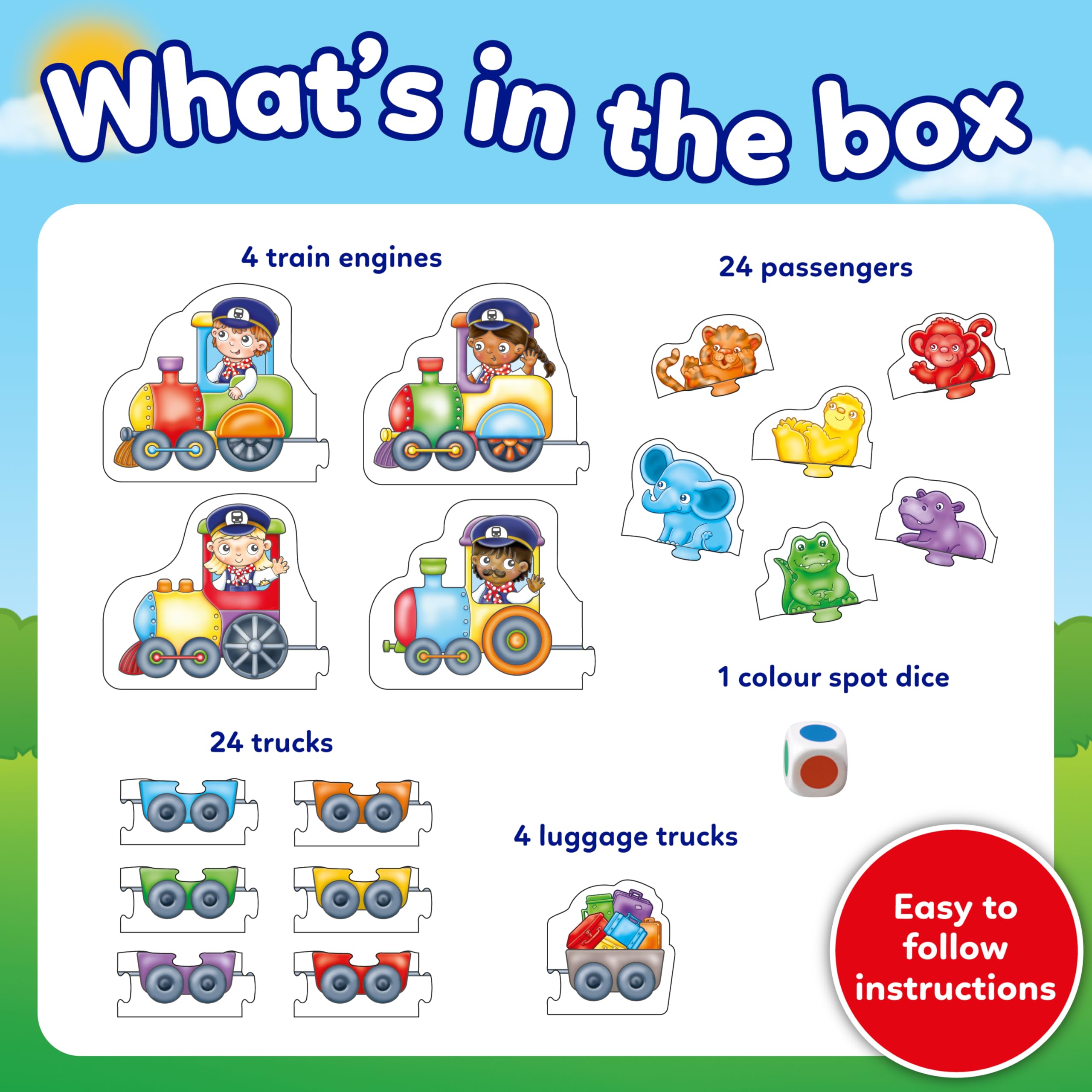 Orchard Toys Colour Match Express Colour Matching Game | Ages 3-6 | Multicolor