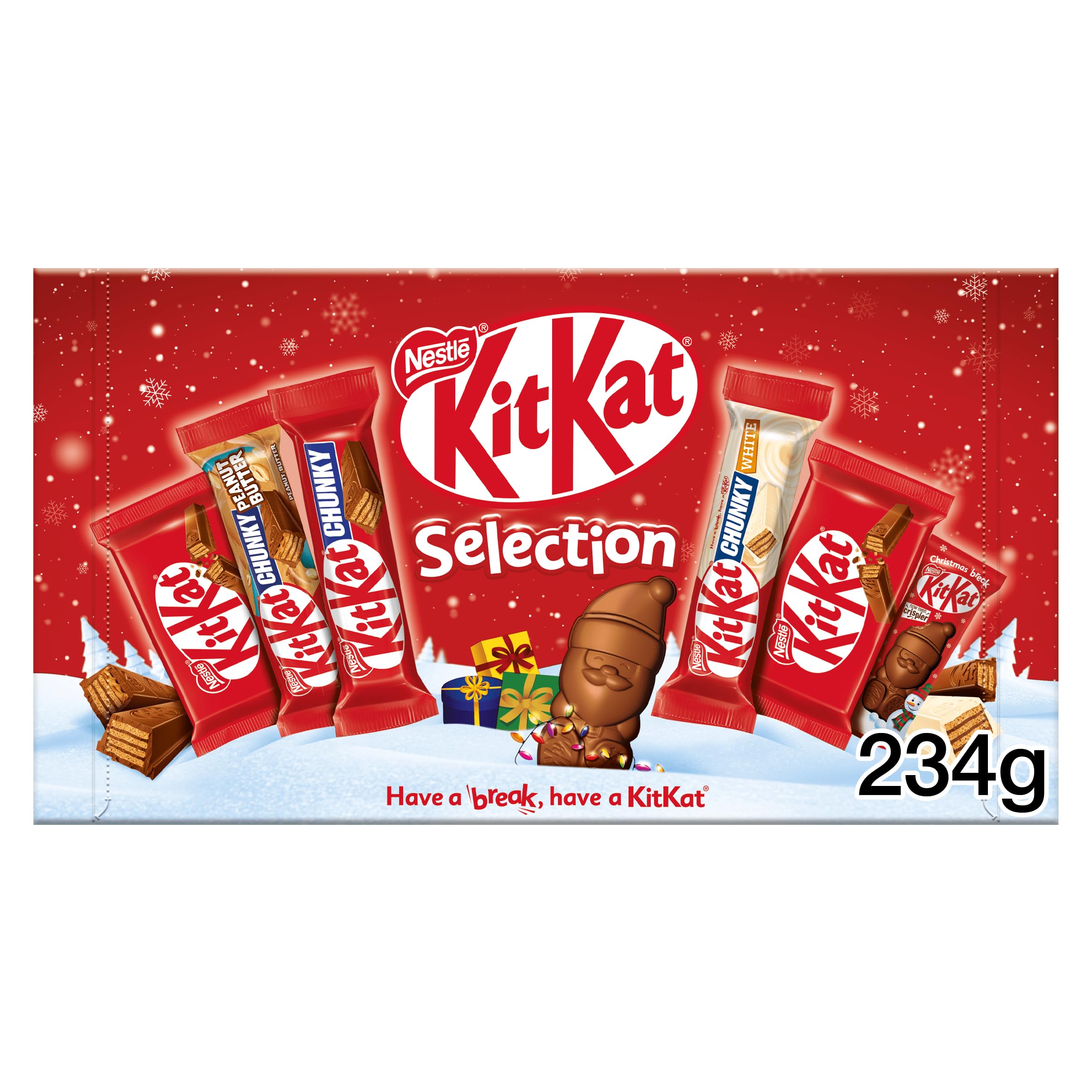 KitKat Schokoladen-Auswahlbox 234 g – Verschiedene Riegel mit dicken und aromatisierten Stücken