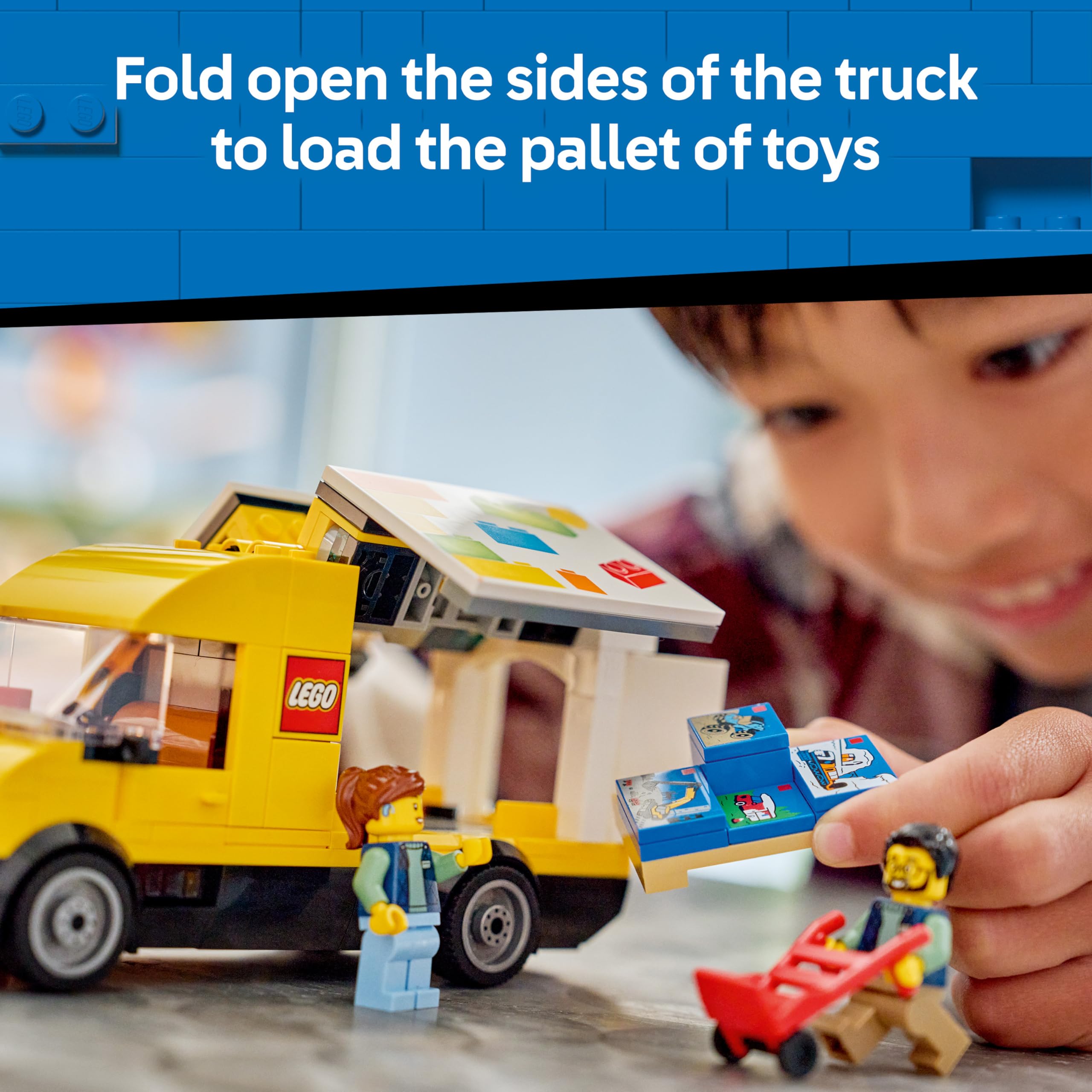 LEGO City The Van Toy Delivery Truck Model Building Kit with 2 Minifigures | Ages 6+ 3