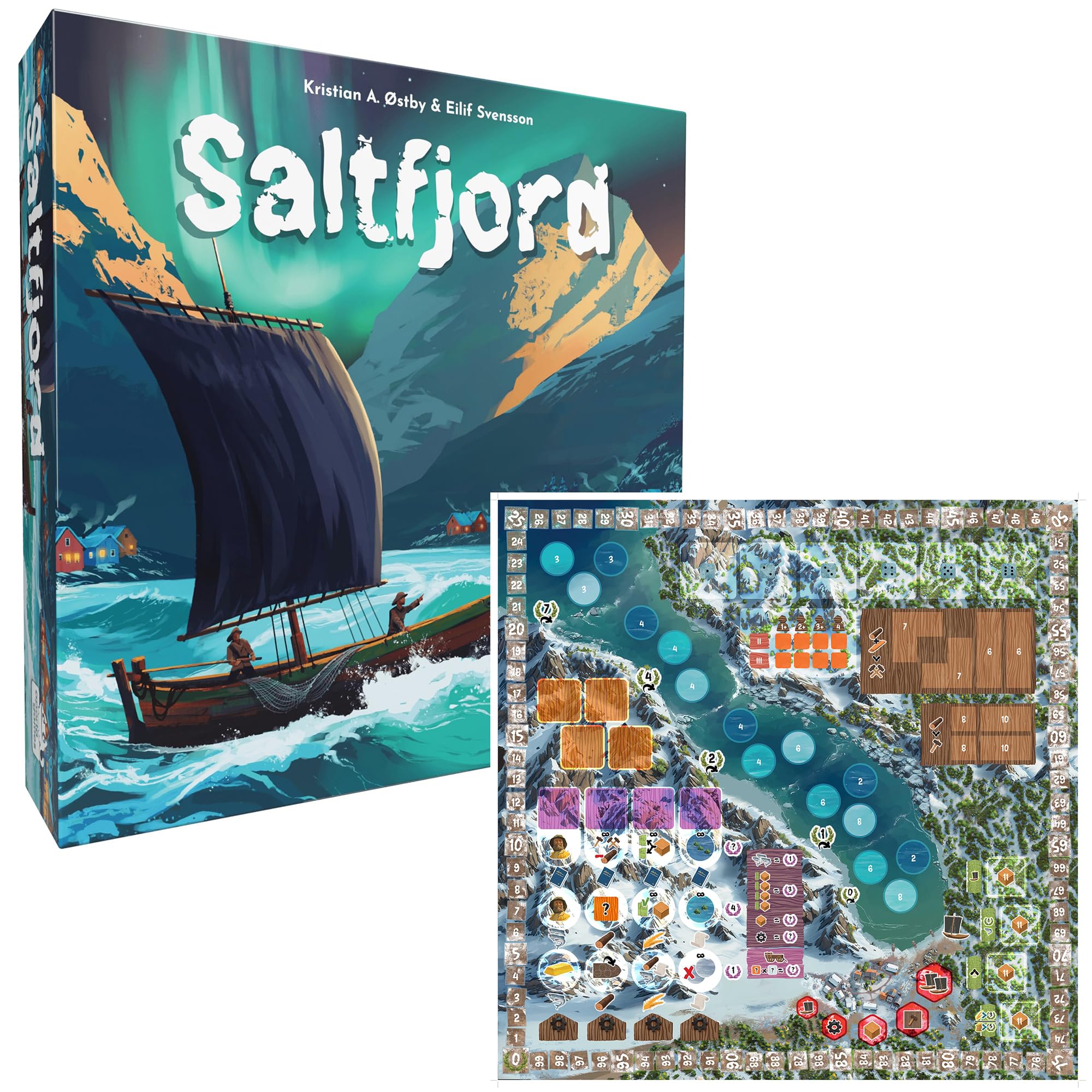 Matagot Saltfjord Strategy Board Game | 1-4 Players | 60 Min Playtime | Ages 16+ 7
