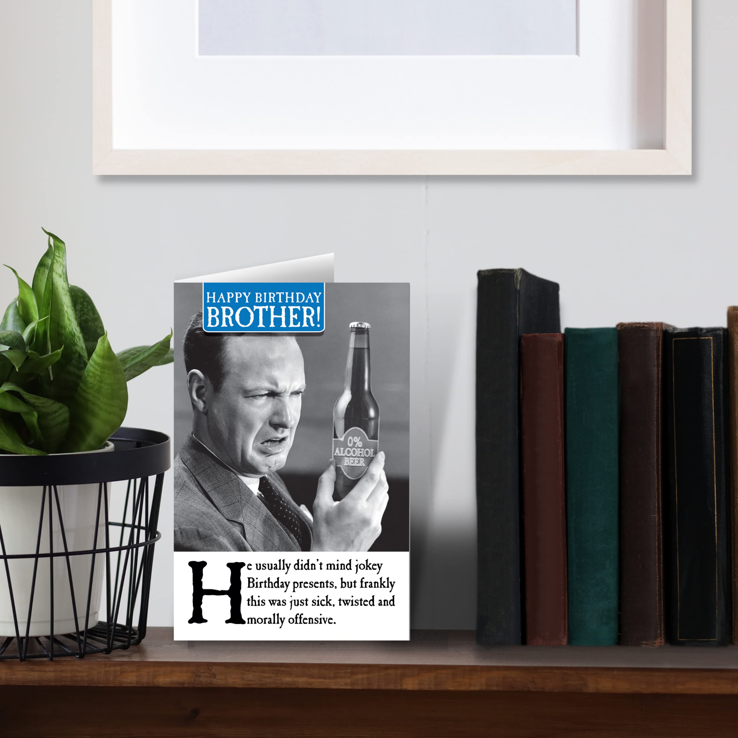 Emotional Rescue Humorous Brother Birthday Card - Iconic Image & Unbeatable Humour | FSC Certified 5