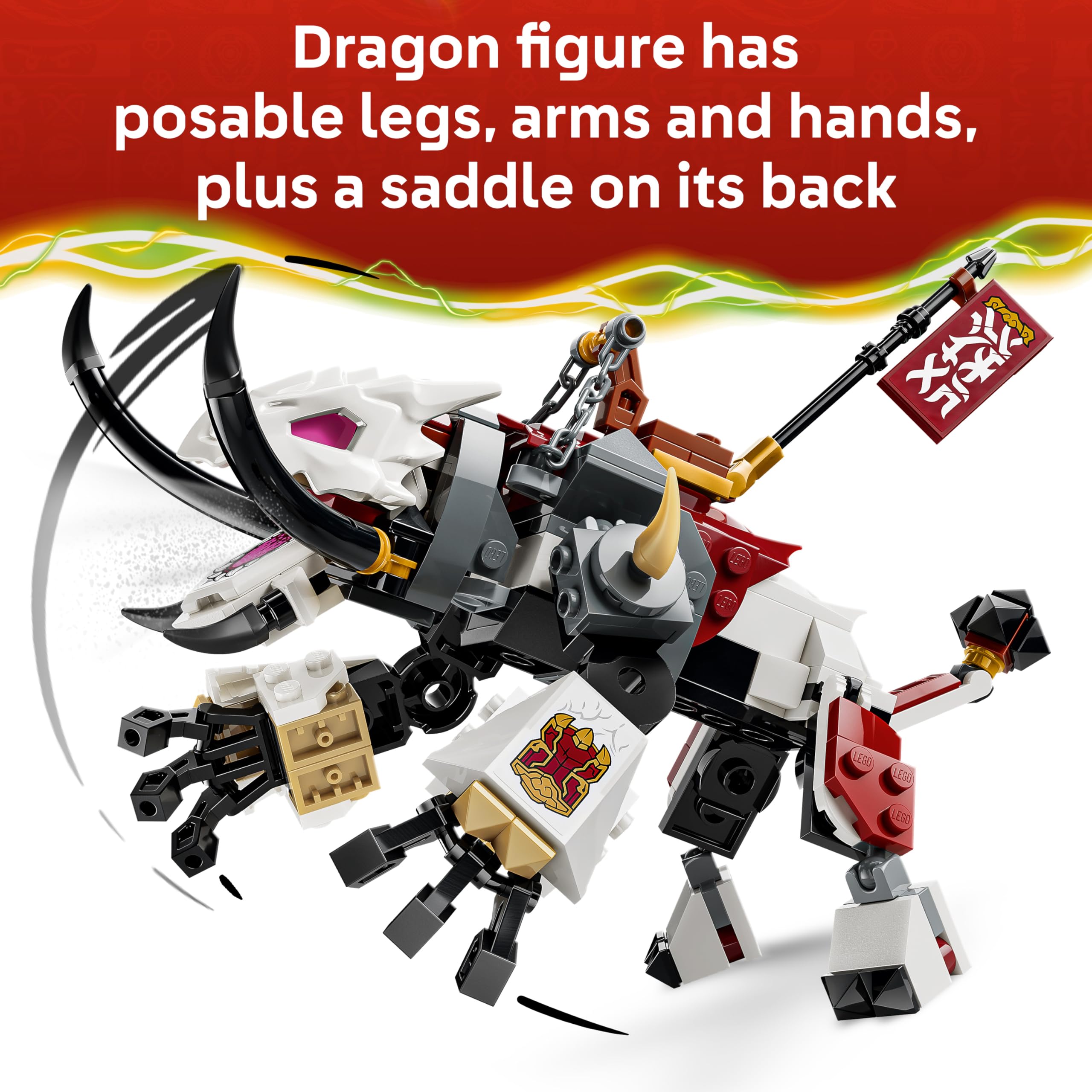 LEGO NINJAGO Zilvar and Grimtak the Dragon Beast Building Set | Model 71863 | Ages 7+ 3