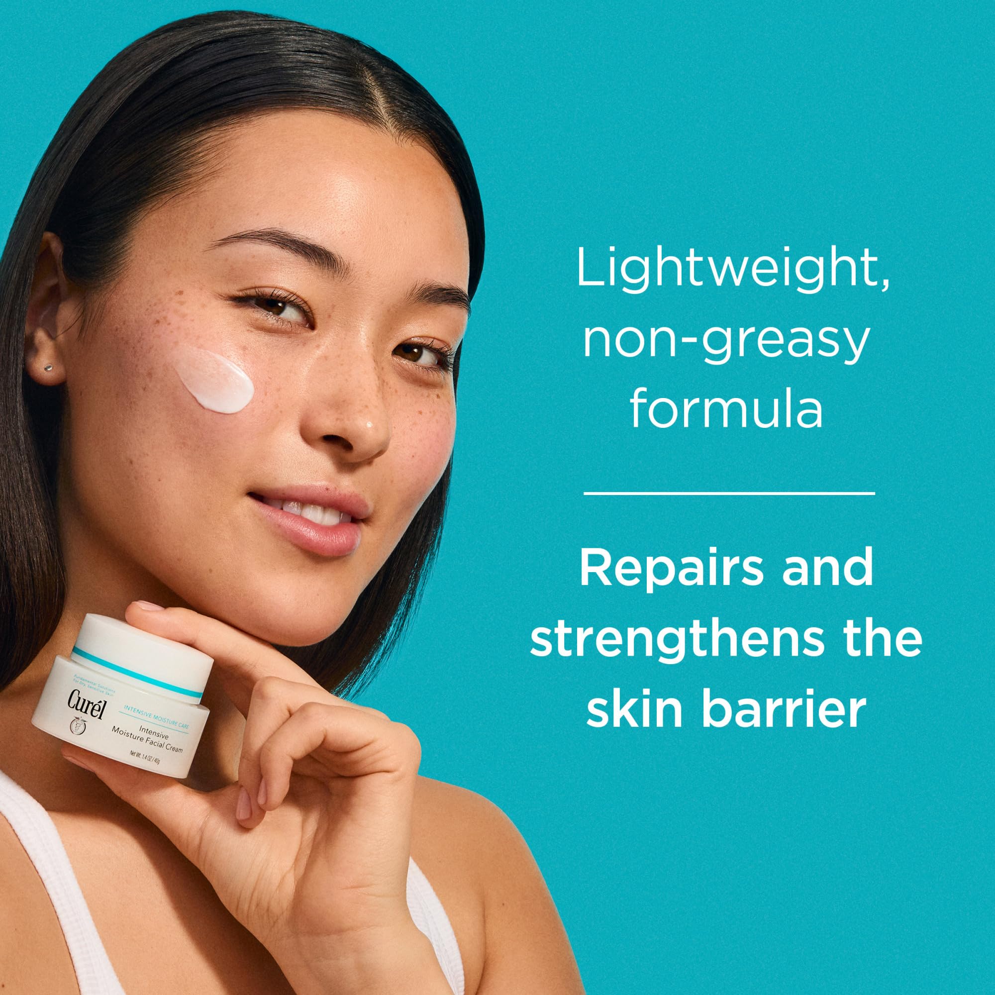 Curel Intensive Moisture Facial Cream for Dry, Sensitive Skin - 40g | Ceramide Replenishing | Fragrance Free 3