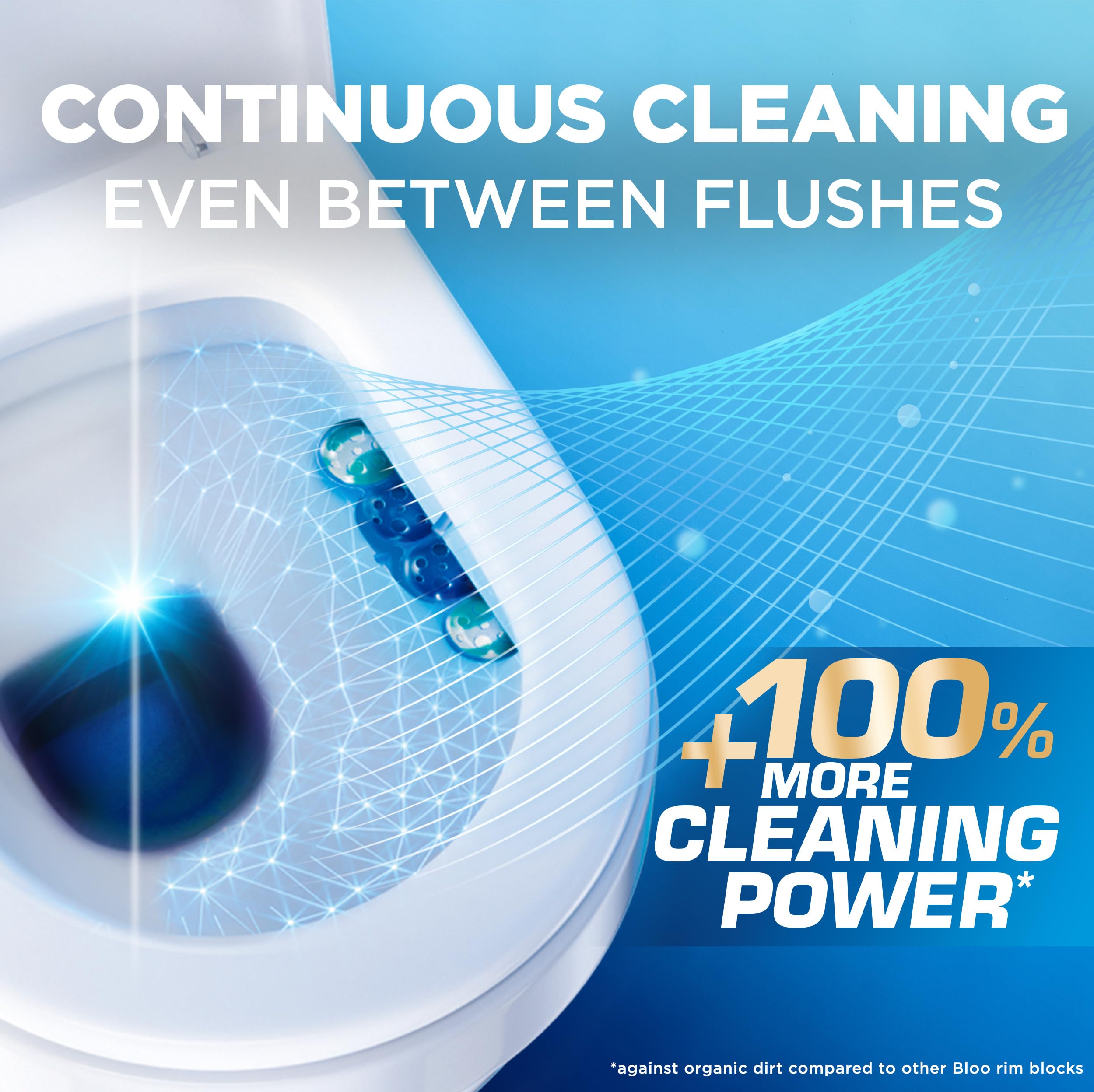 Bloo Self Active Bleach Toilet Rim Block | 4-Function Formula | Pack of 1 6
