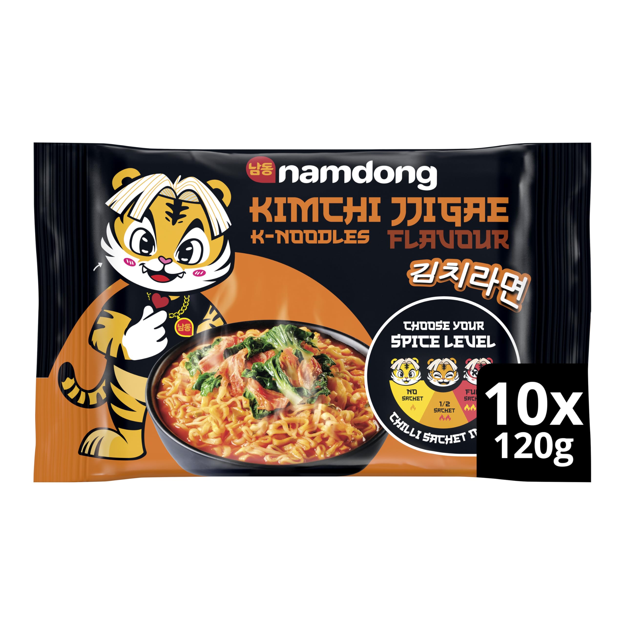 Namdong Kimchi Jjigae Noodle Block - Korean-Style Instant Noodles with Adjustable Spice