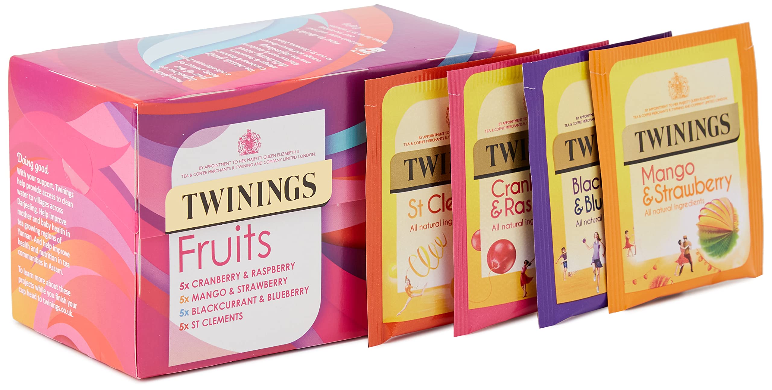 Twinings Fruit Selection Gemischtes Set mit 80 Teebeuteln (4 x 20 Teebeutel) 9