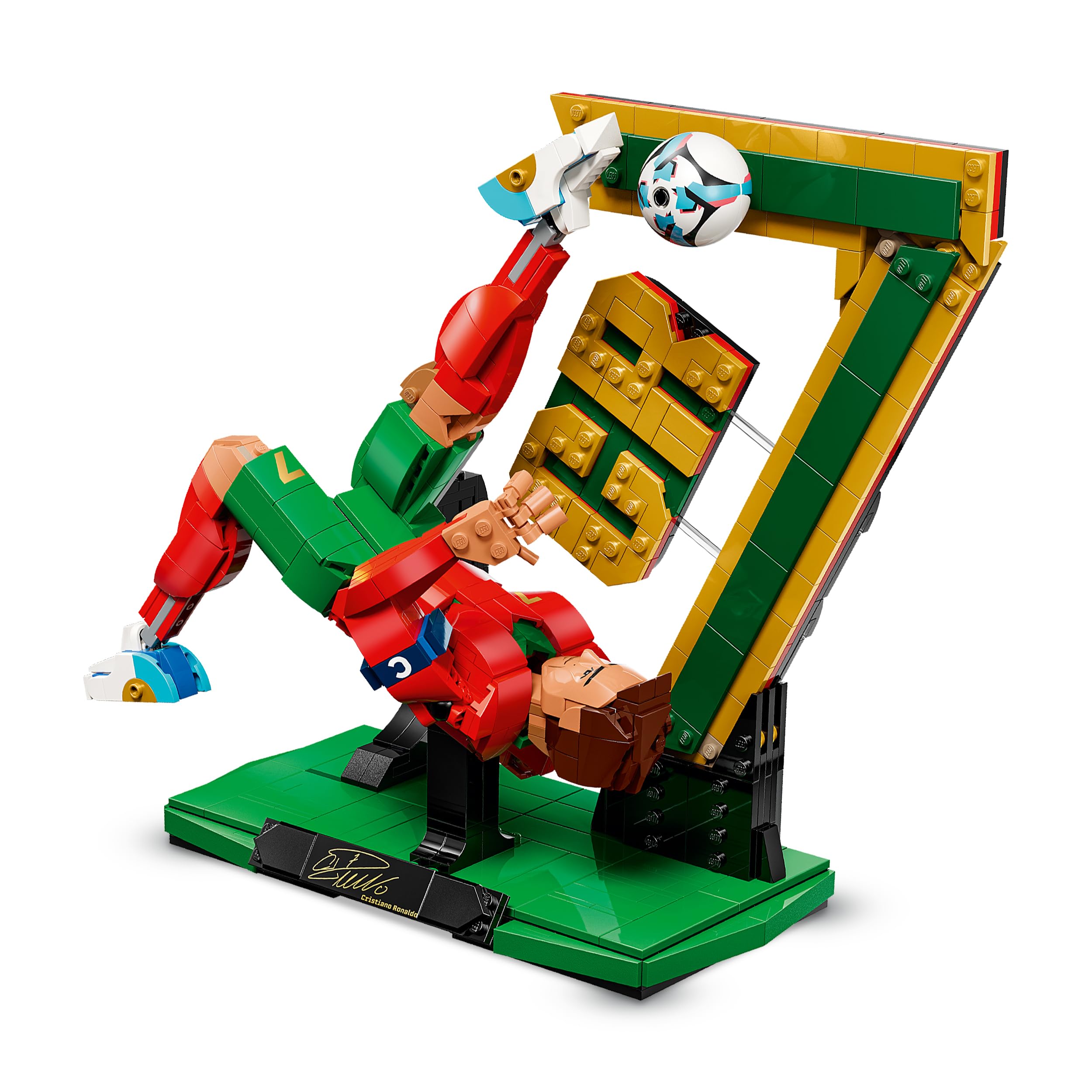 LEGO Editions 43016 Cristiano Ronaldo Football Legend Building Set | Age 12+ | 3D Display Model 3