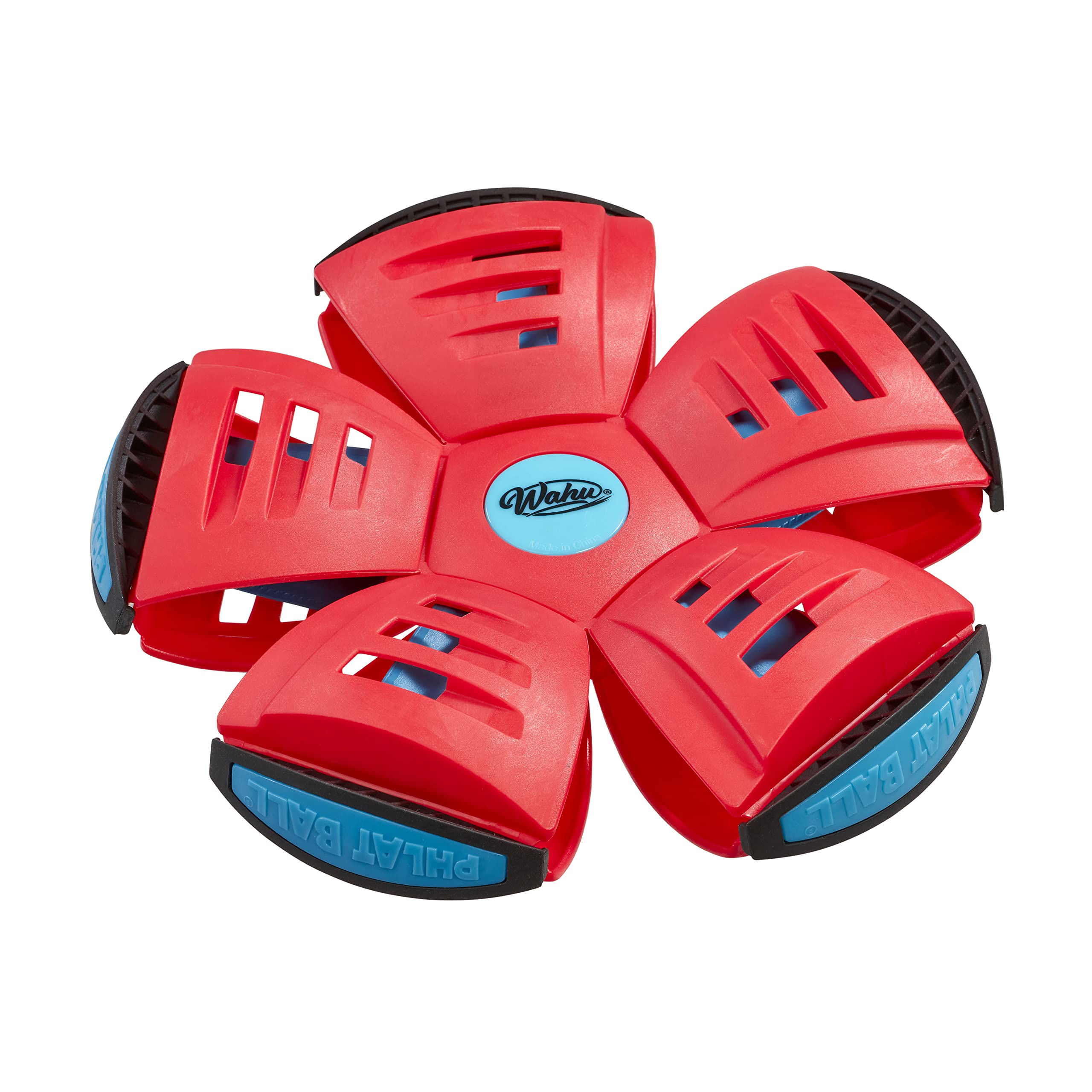 Phlat Ball Transforming Toy - Disc to Ball Action | Ages 5+ | Red Plastic 3
