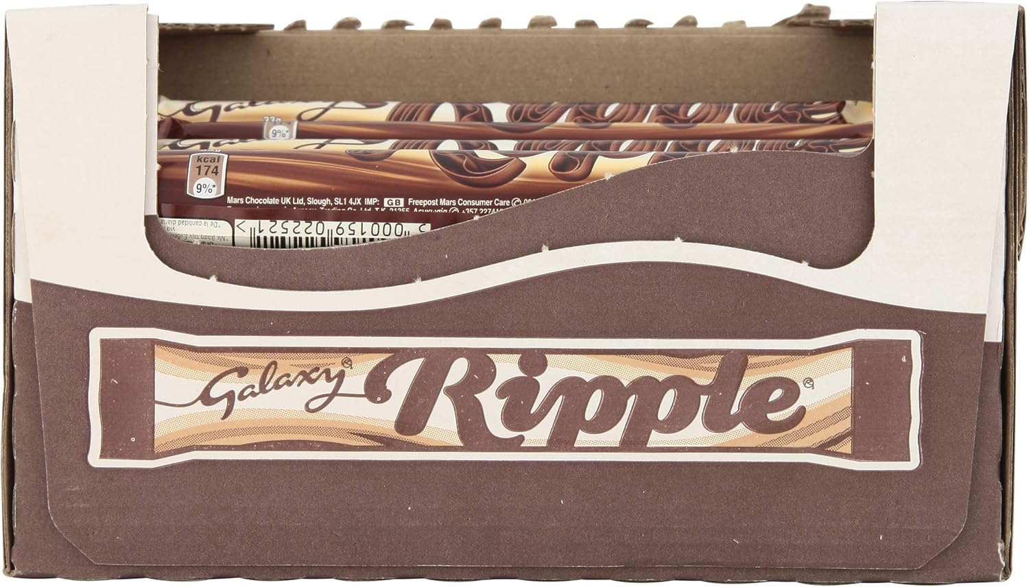 Galaxy - Ripple Milk Chocolate Bars (30g, Pack of 36) 5