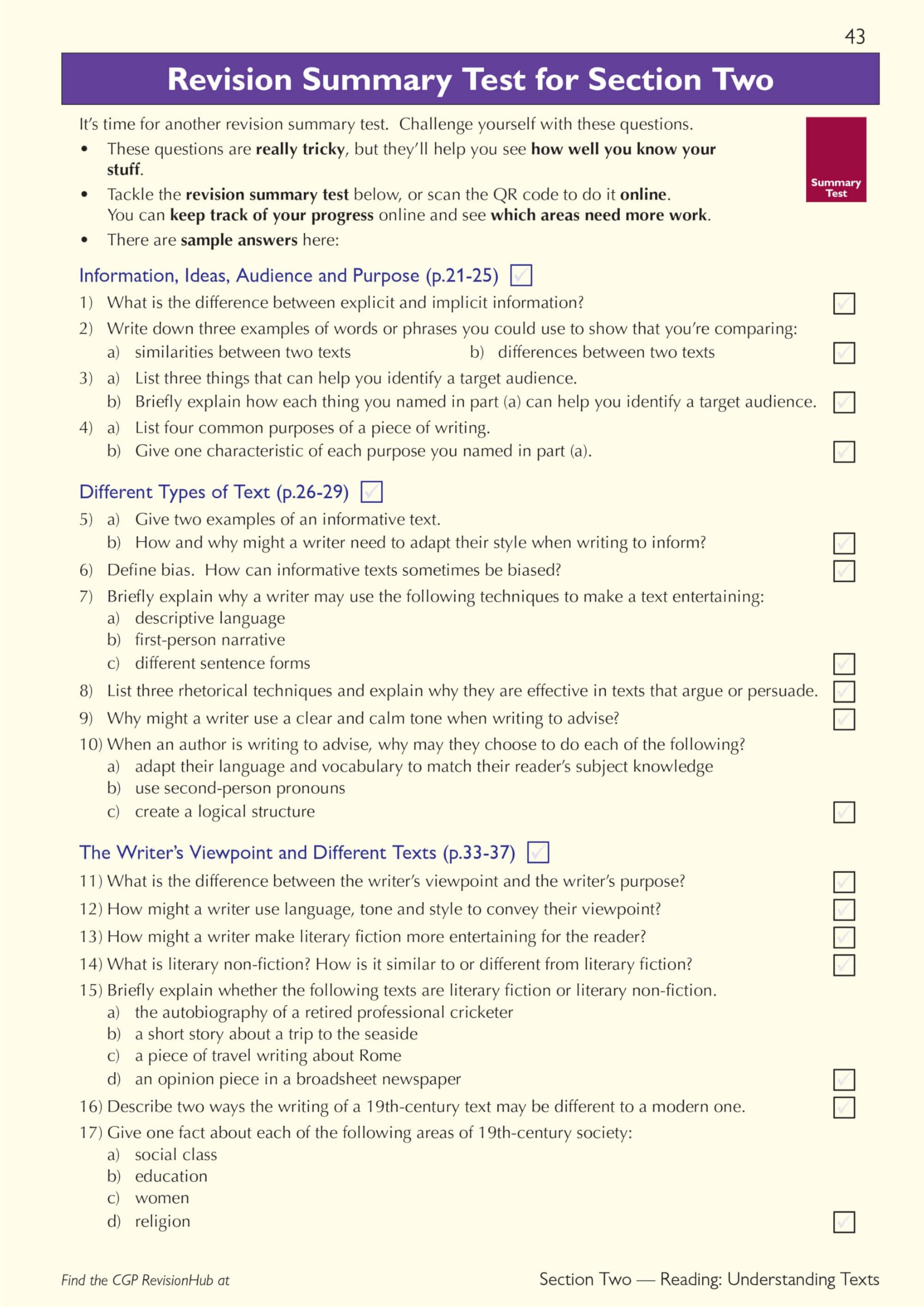 CGP GCSE English Language AQA Complete Revision & Practice - Grade 9-1 Course (with Online Edition) 5