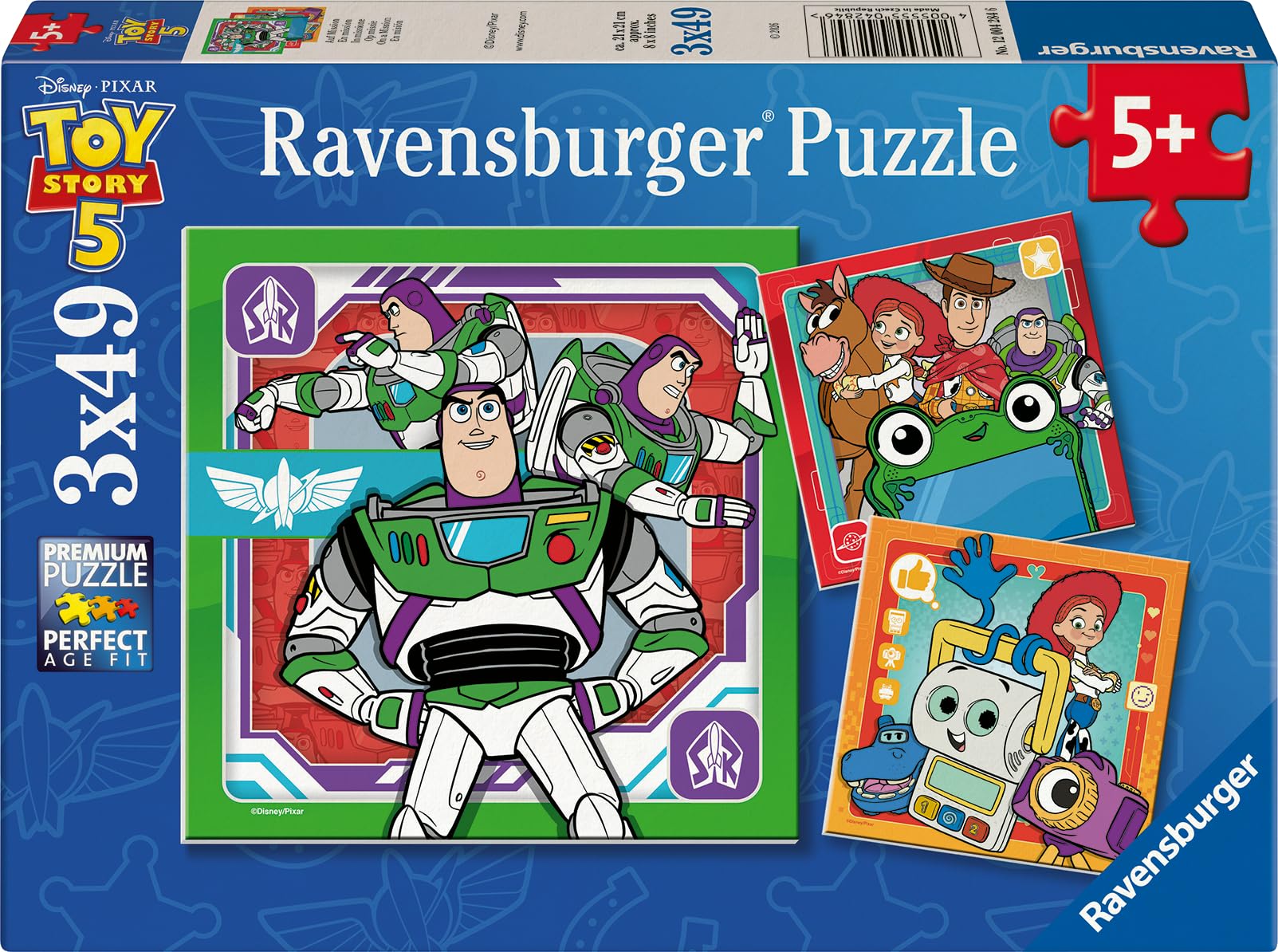Ravensburger Disney Pixar Toy Story 5 3-Pack Puzzle Set - 3x49 Piece Jigsaws for Kids 5+ 1