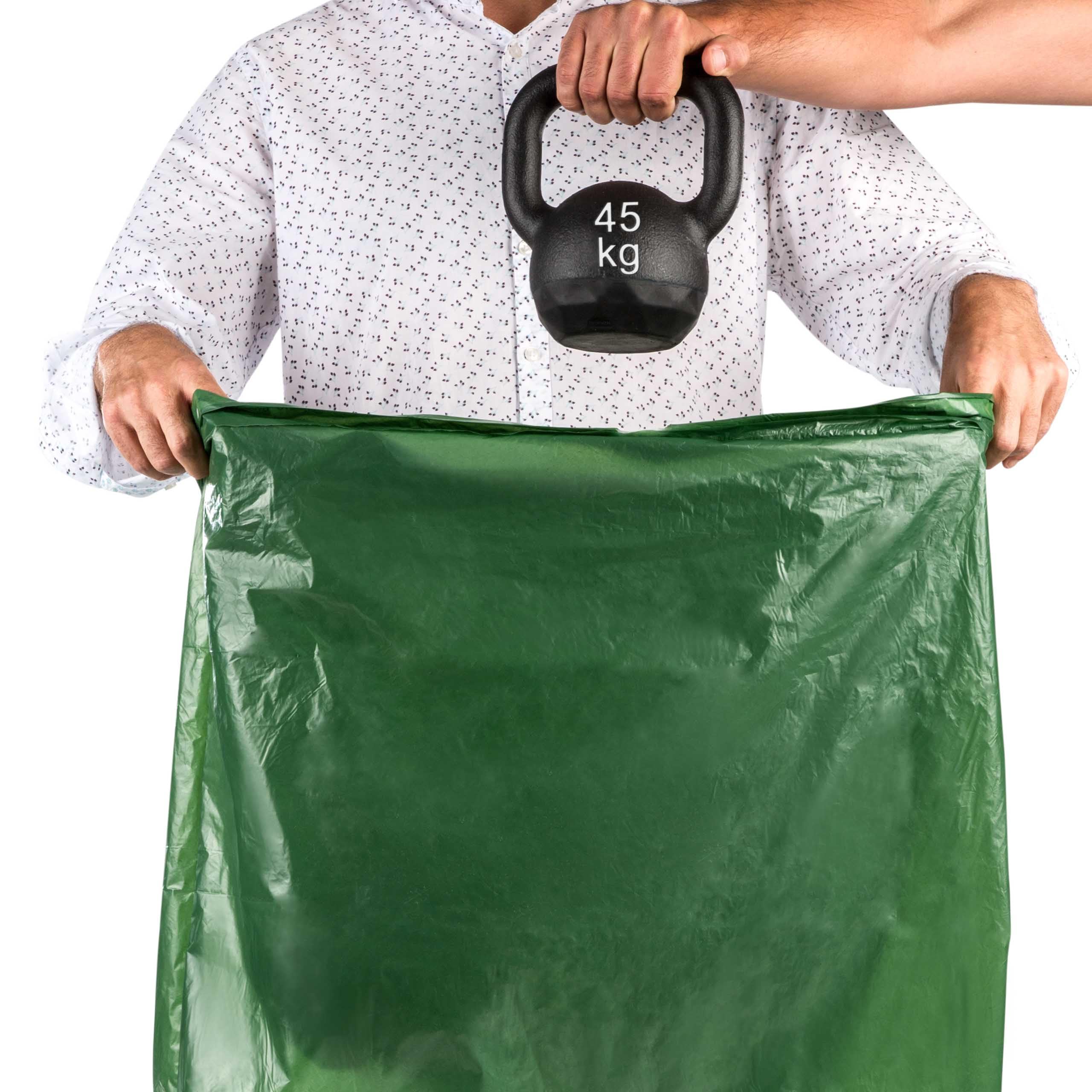 Relevo 50L Bin Liners - 100% Recycled Plastic | Drawstring Closure | 30 Count 5