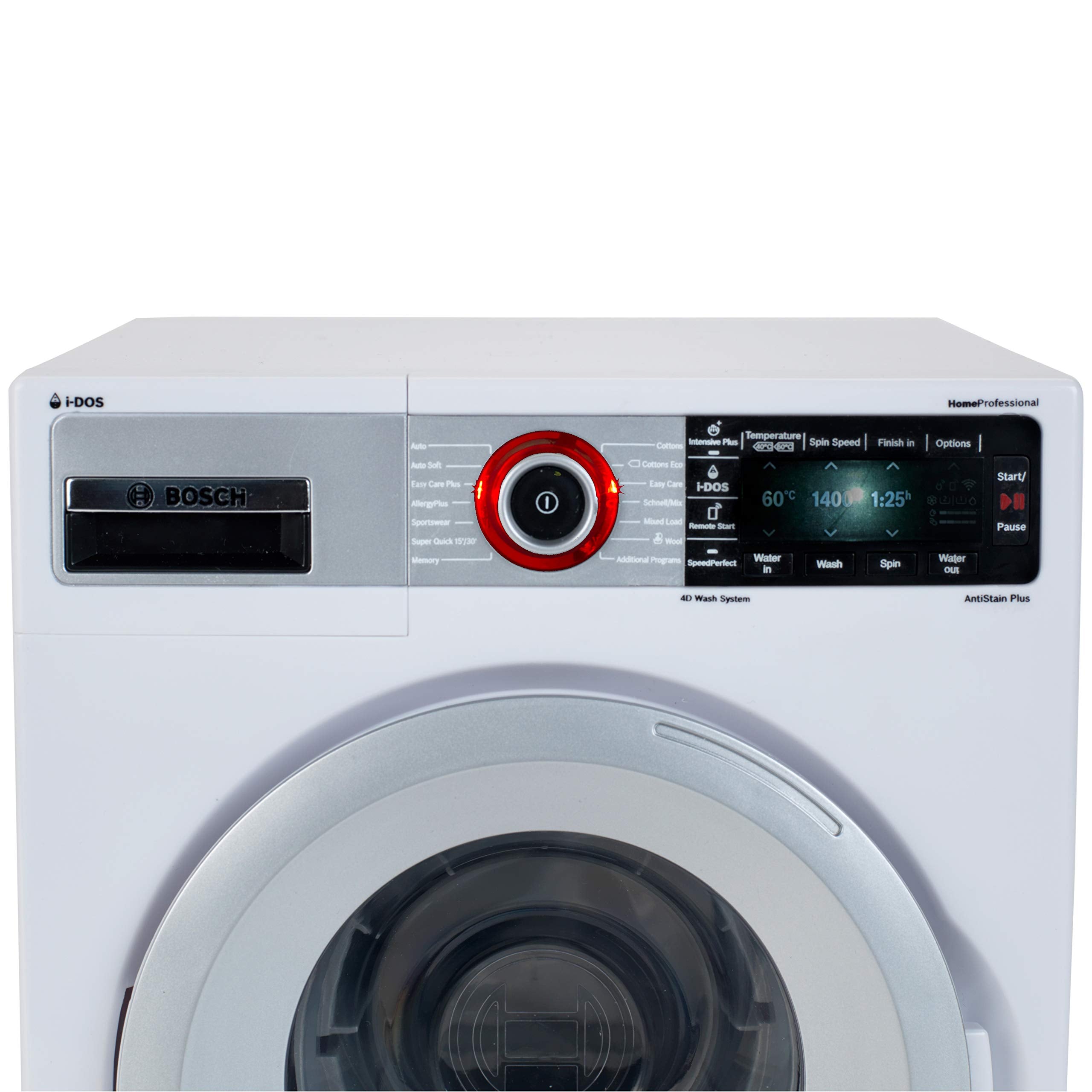 Theo Klein 9213 Bosch Washing Machine - Functional Pretend Play Toy for Ages 3+ 5