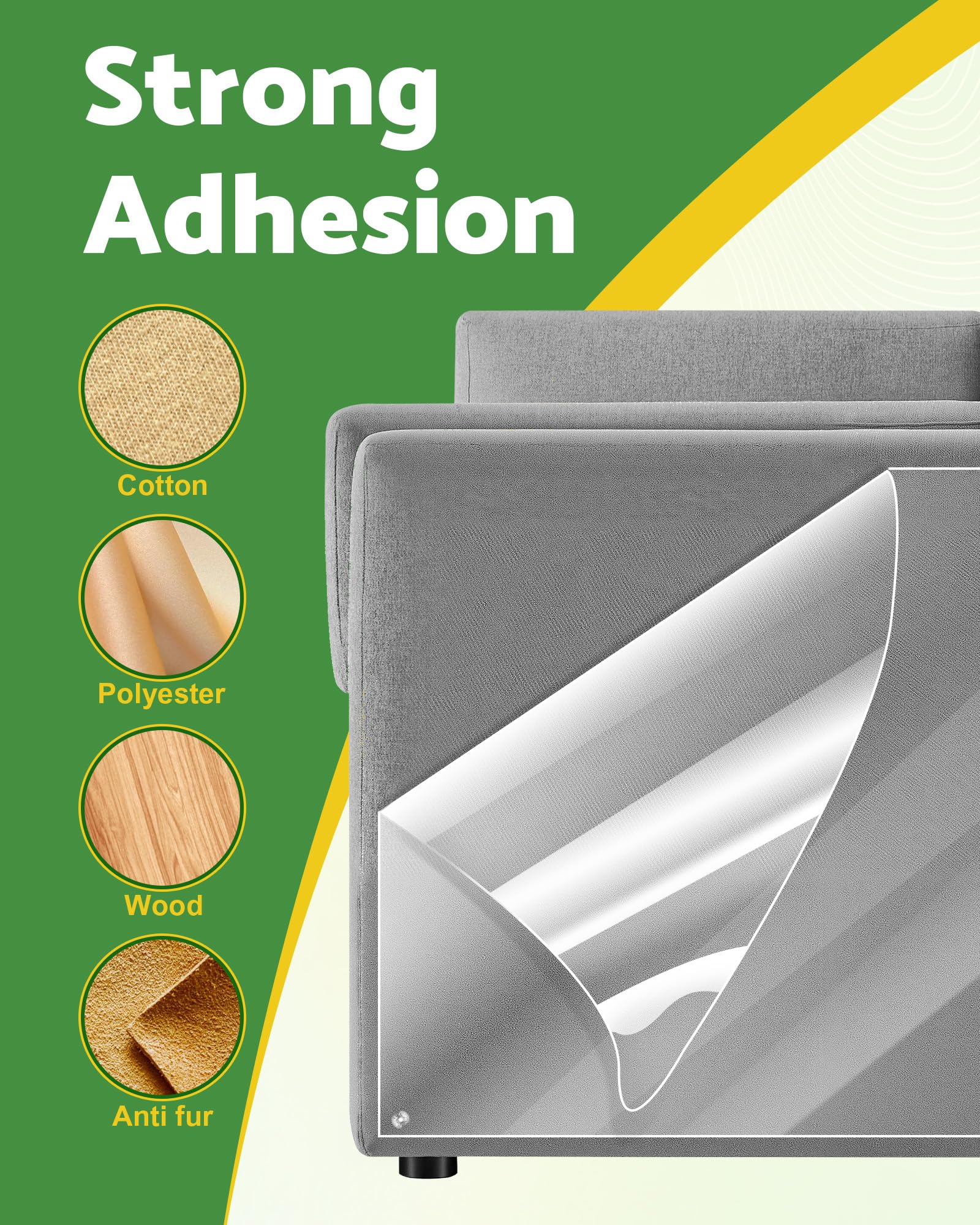 Gimars Anti-Scratch Furniture Protector Roll - Transparent, 20cm x 500cm | Plastic | No Residue 4