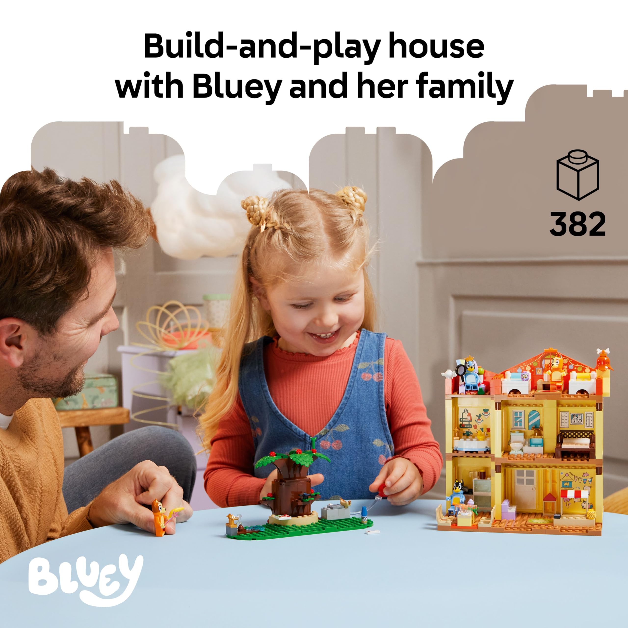 LEGO Bluey's Family House Building Set - Modular Playset with 4 Minifigures | Ages 4+ 2