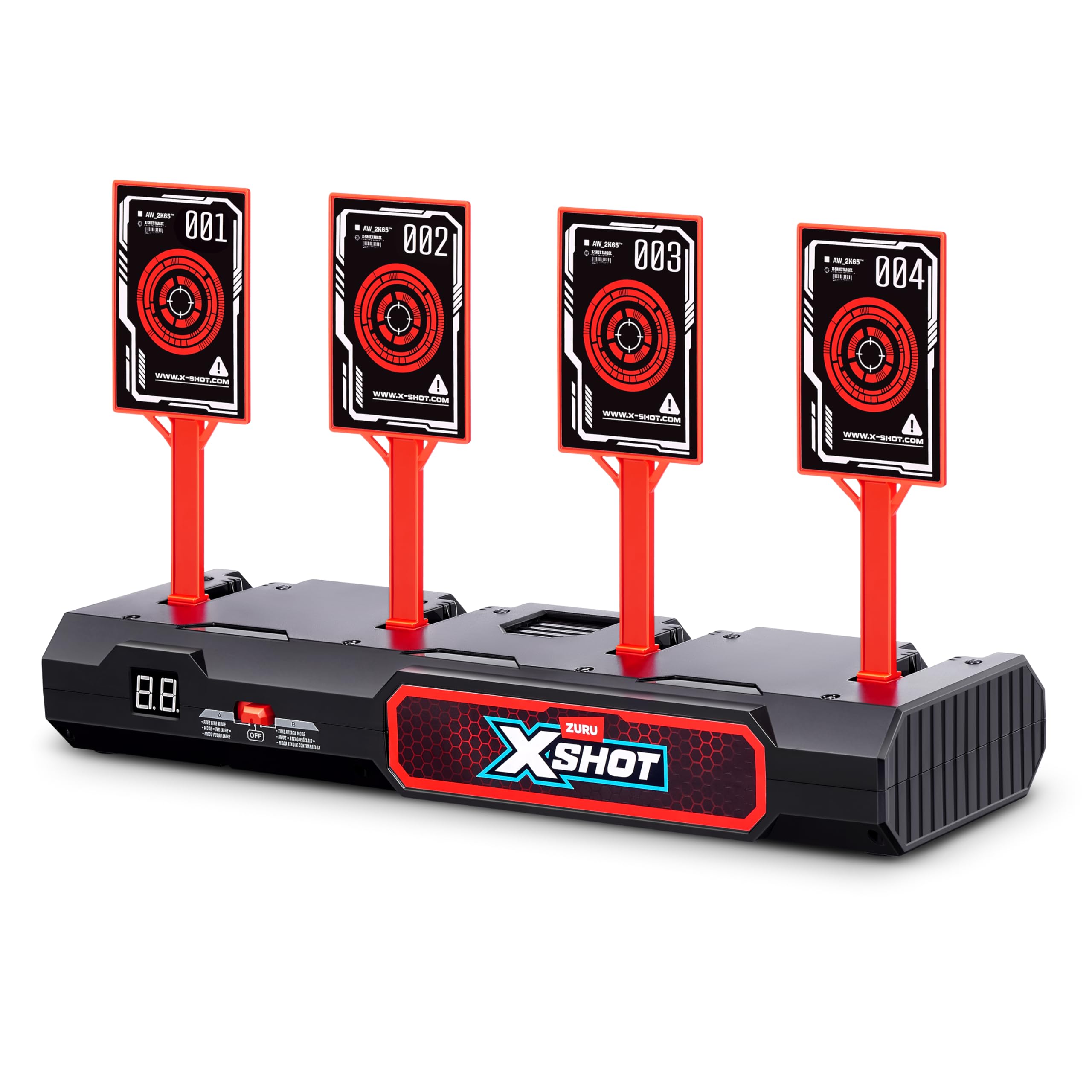 XSHOT Electronic Target by ZURU for Kids, Boys and Girls Aged 8+ | Interactive Scoring | Red 3