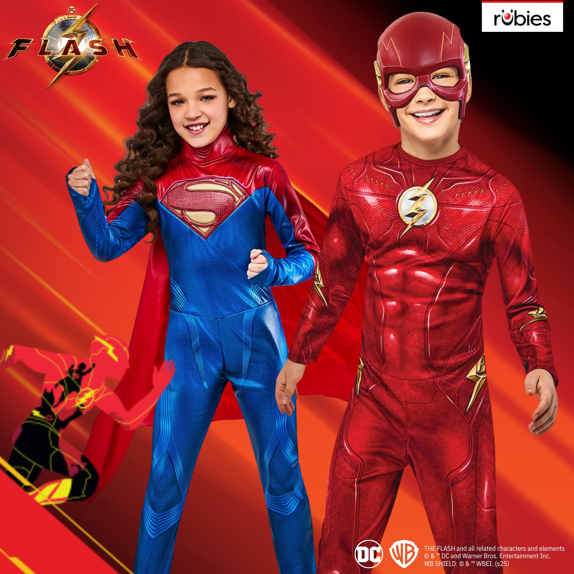Rubies The Flash Classic Child Costume - Jumpsuit, Boot Tops, Mask | Xsmall, 5-6 Years 6
