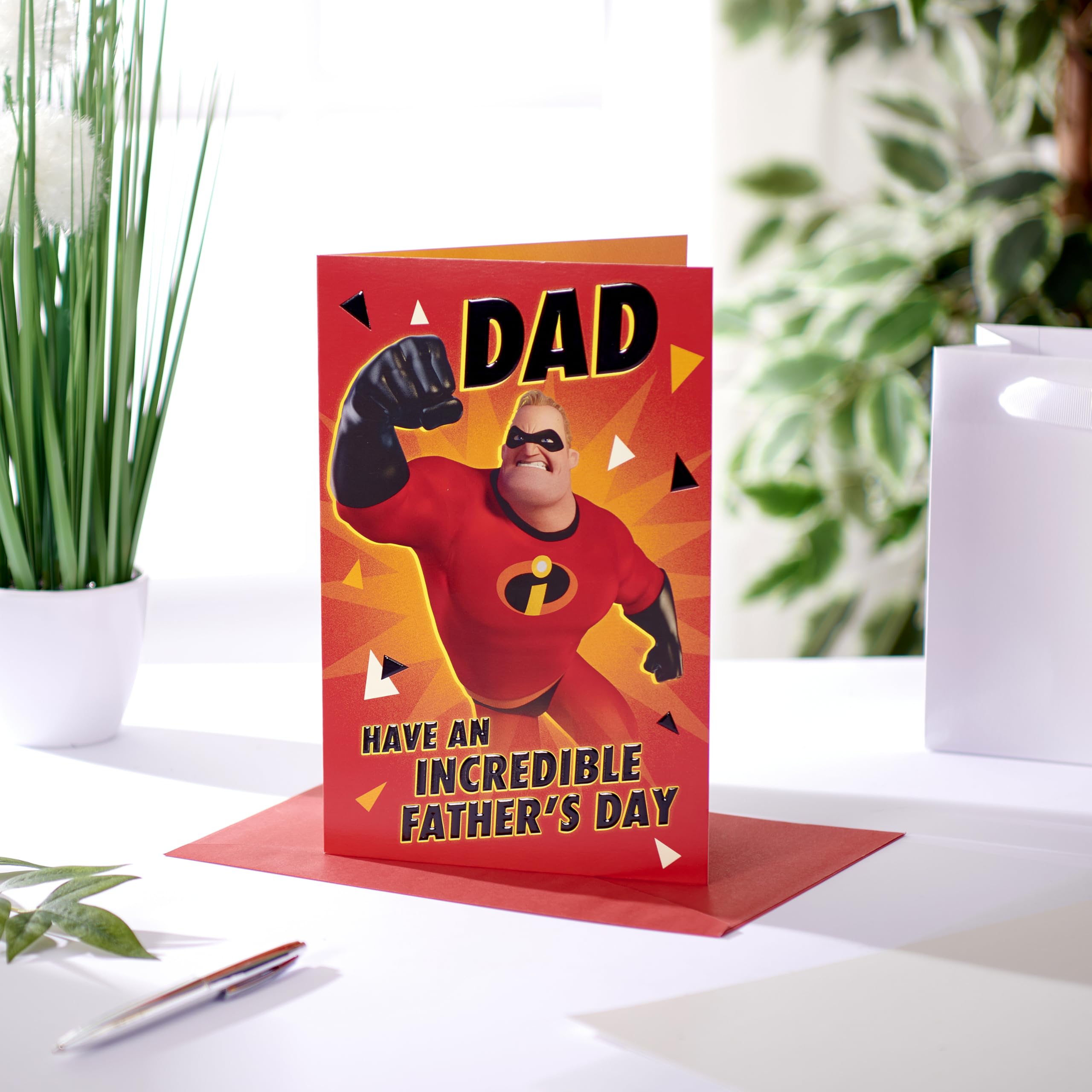 UK Greetings Father's Day Card for Dad, Grandad, Husband | Superhero Design | 14.9 x 22.9 cm 3