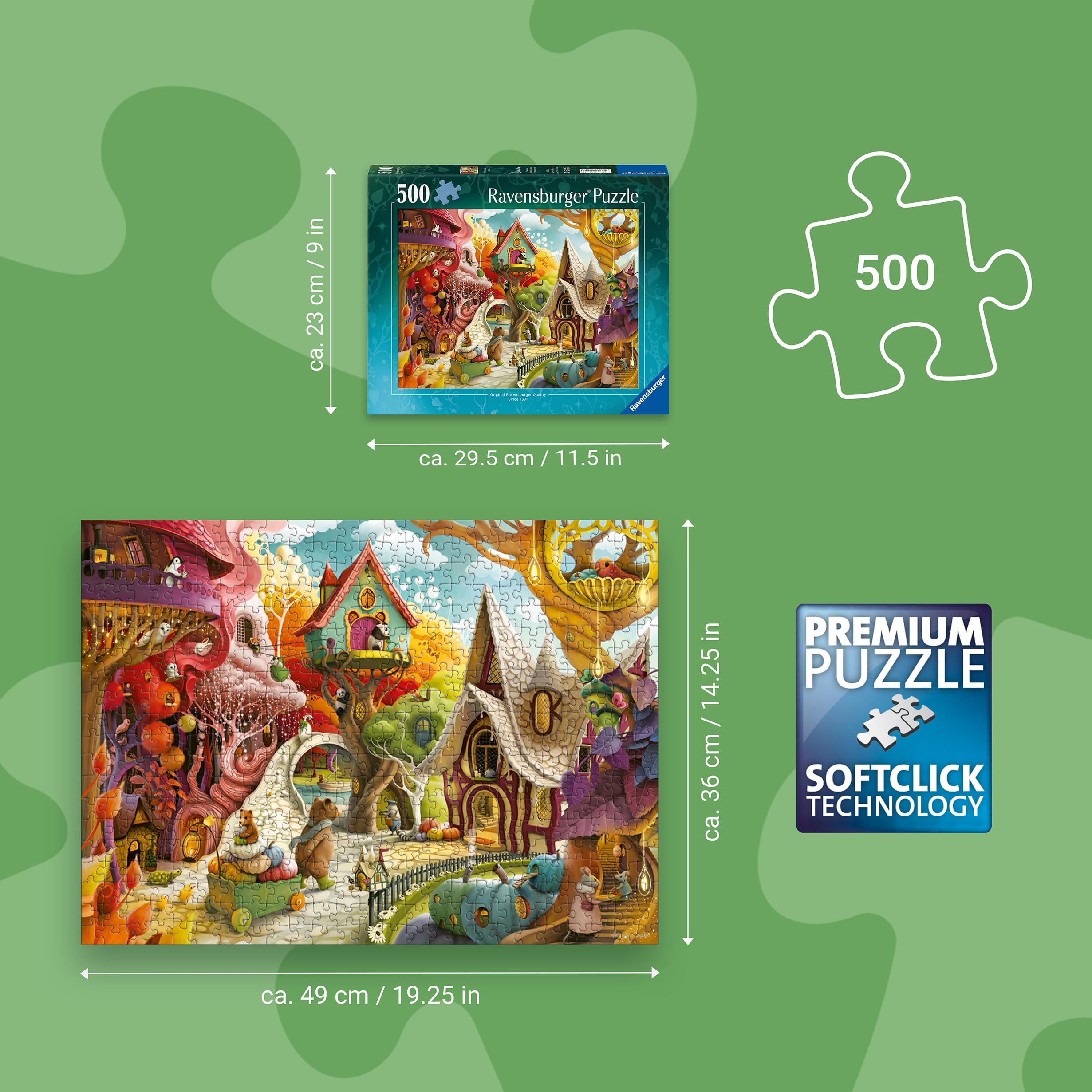 Ravensburger 500 Piece Jigsaw Puzzle – Home Sweet Home by Demelsa Haughton | 49x36cm 3