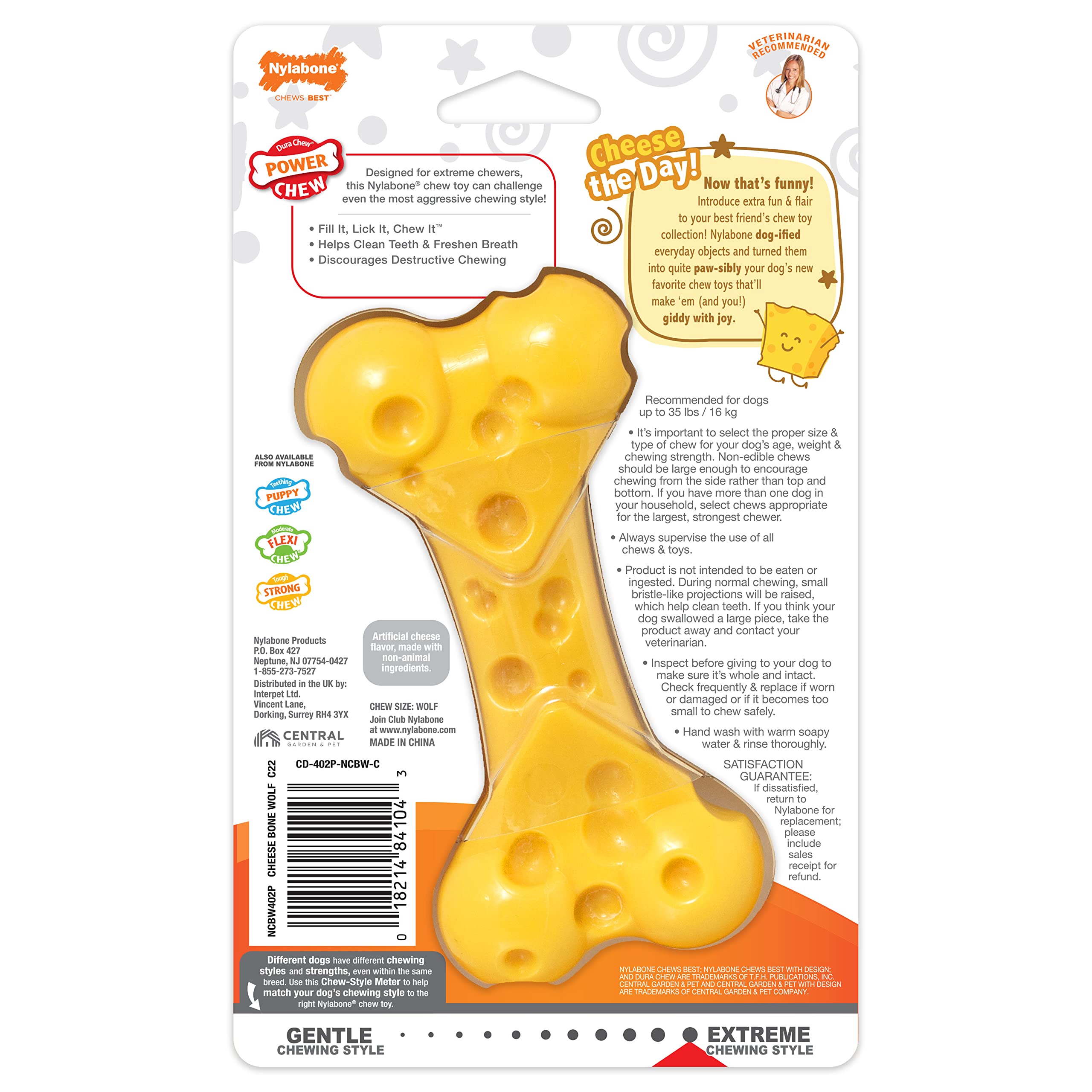 Nylabone Extreme Tough Dog Chew Toy - Beef Flavor, Medium (Up to 16 kg) 12