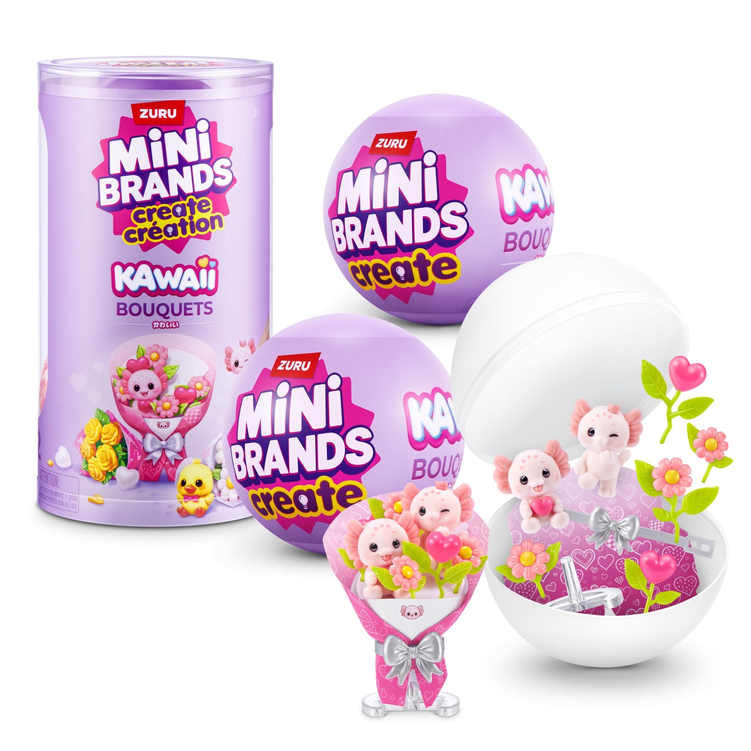 Mini Brands Kawaii Bouquet Capsule Series 1 - Collectible Miniatures (2 Pack)