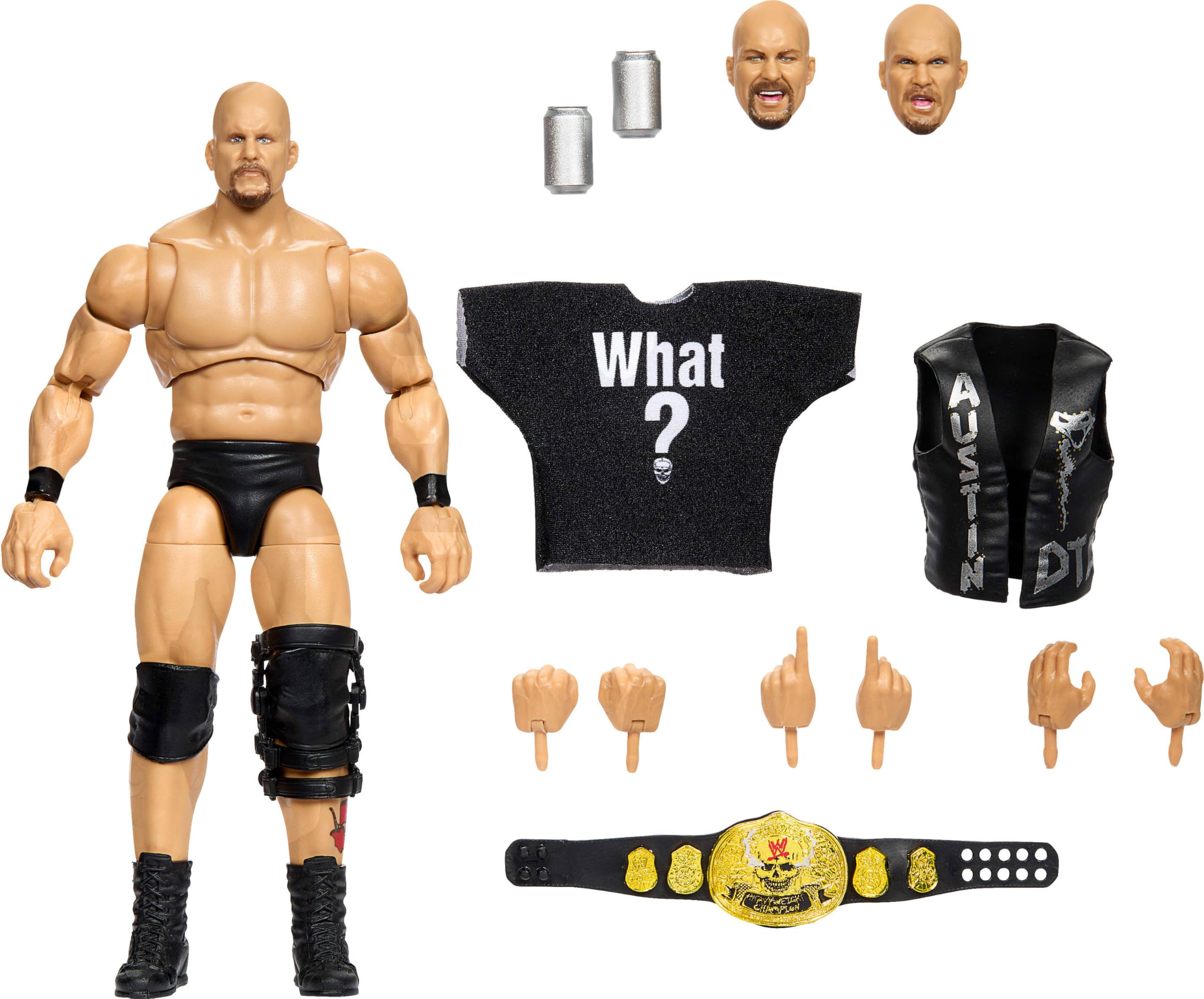 Mattel Stone Cold Steve Austin Action Figure - 6 Inch, Multicolor, Ages 8+ 1