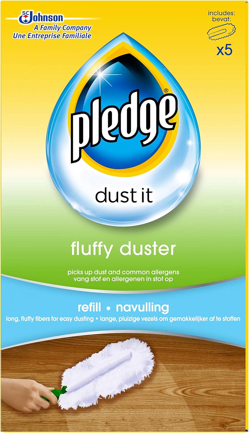 Pledge – Flauschige Staubwedel-Nachfüllpackungen für effektives Staubwischen, 20er-Pack (4 x 5)