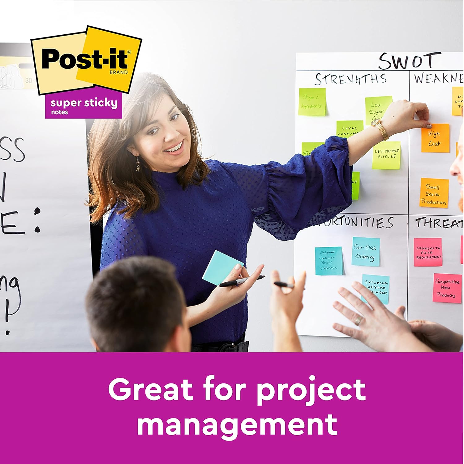 Post-it Notes, Super Sticky Notes Pad, Coloured Notes Rio Collection, Memo Note Pad for Notes Taking and To Do List, 6 Pads of 90 Sheets, Post it Note Large 76 x 127 mm 5