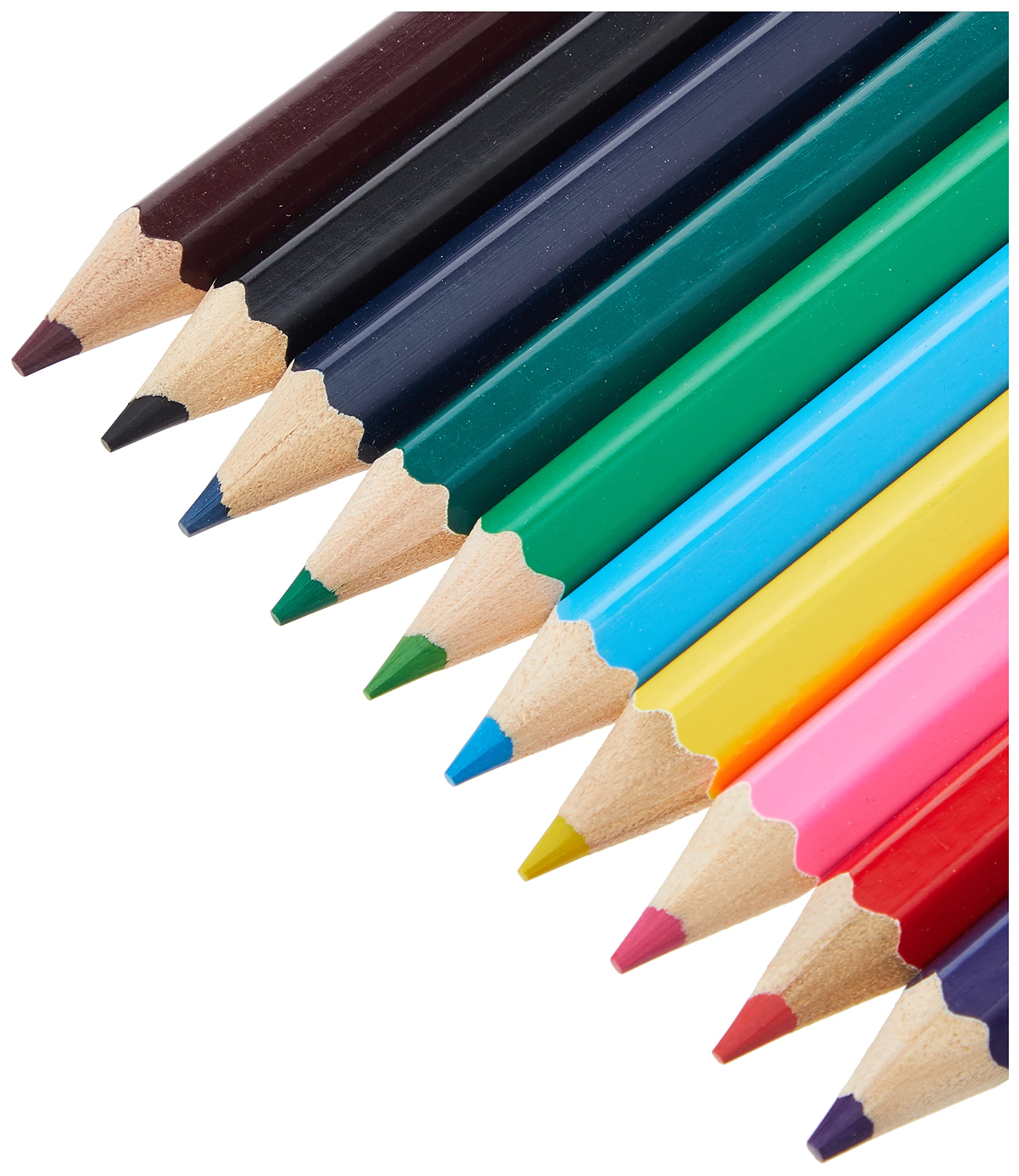 ART BOX 1/2 Size Chunky Colouring Pencils - 10 Count Pack | HB Hardness | Wood Material 5