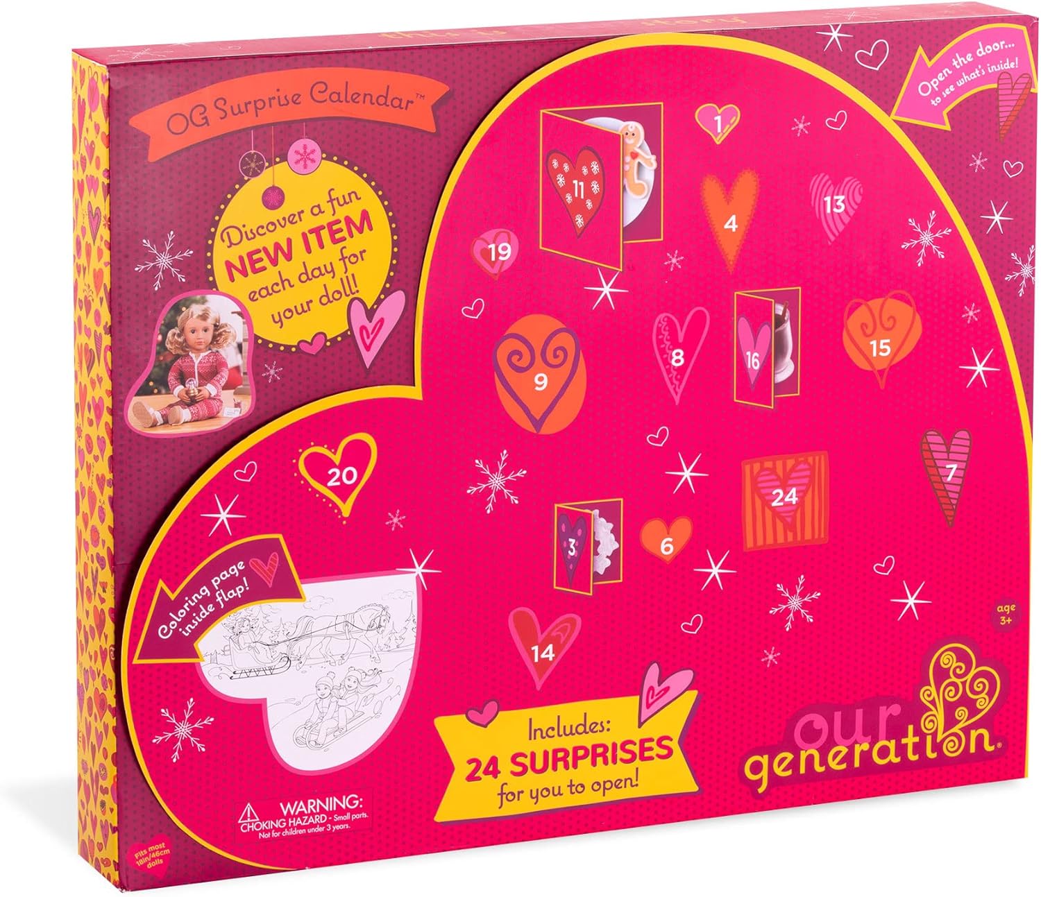 Our Generation Holiday Advent Calendar - 18-Inch Doll Accessory Playset