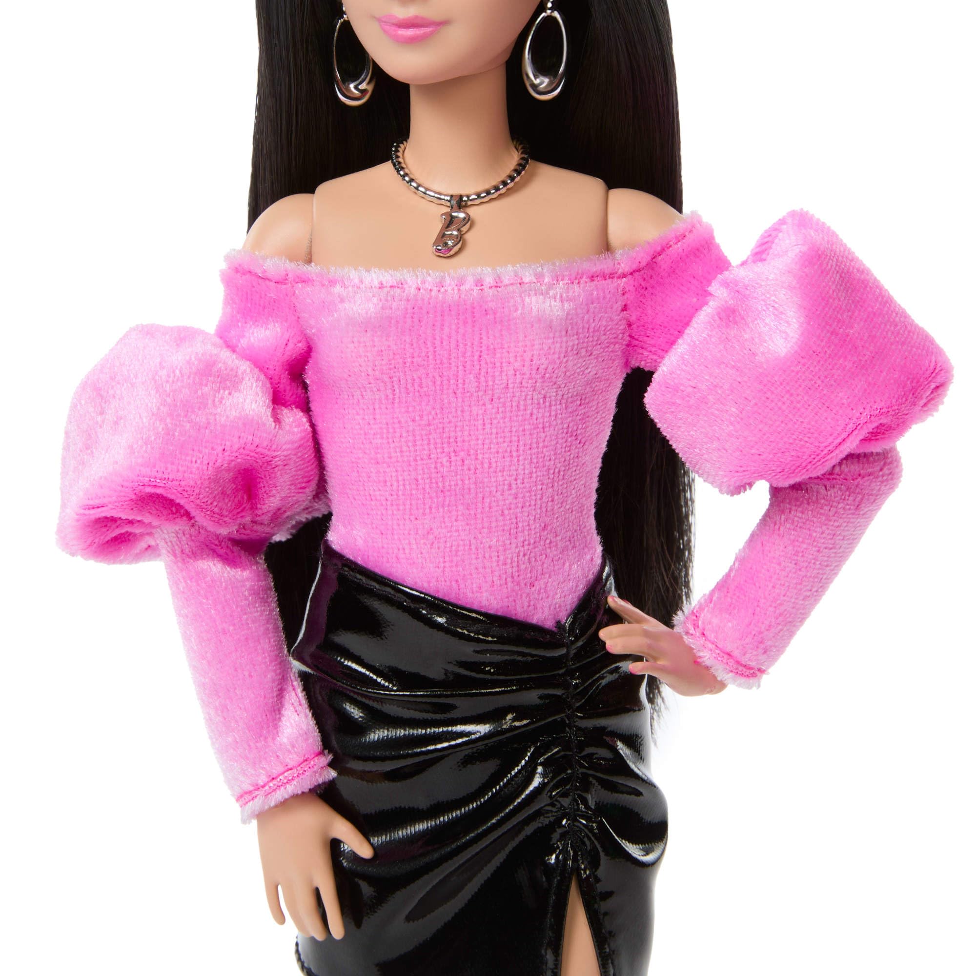 Barbie Deluxe Style Doll #13 - Barbiecore Aesthetic | Pink Velveteen Top | Ages 4+ 5