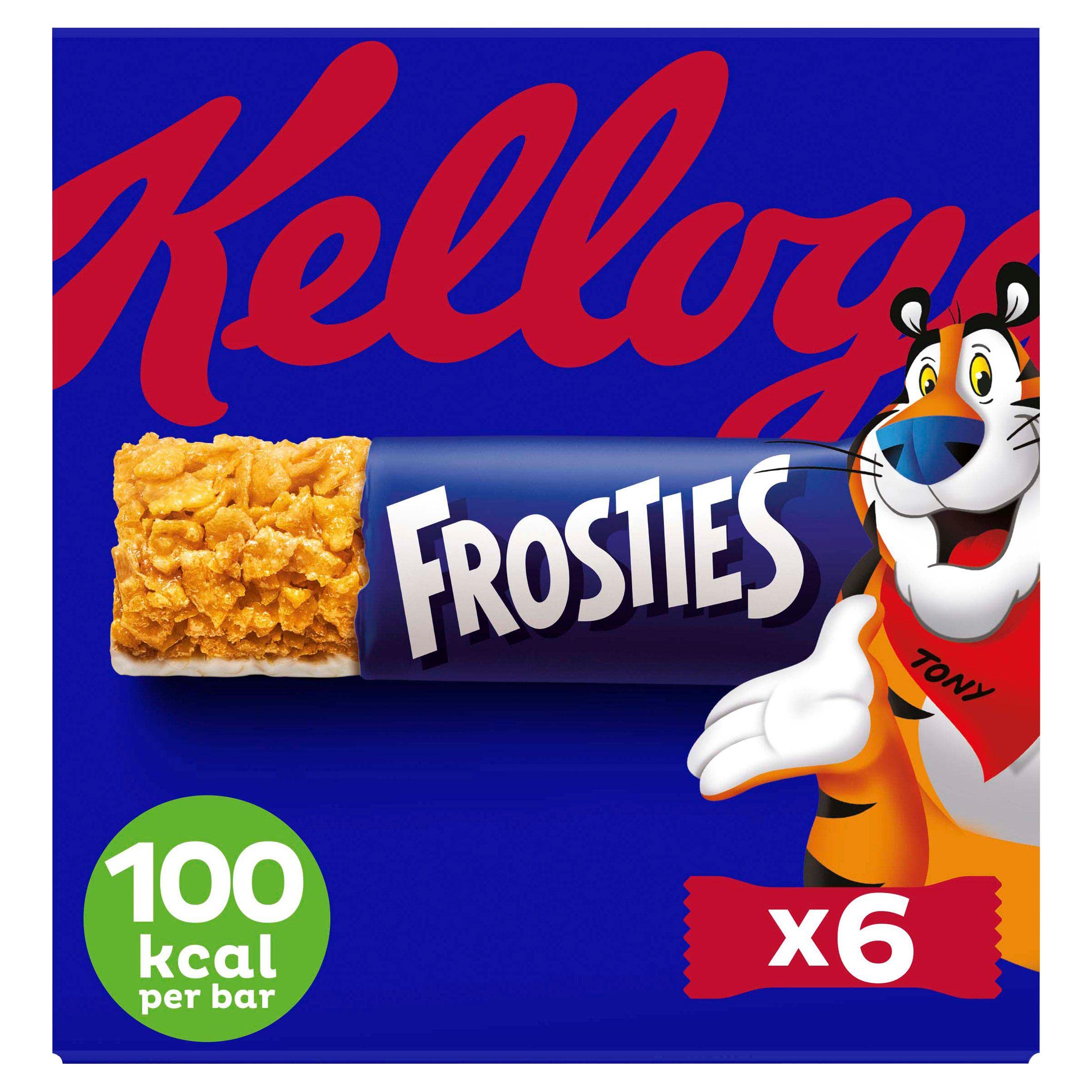 Kellogg's Frosties Müsli- und Milchriegel-Box, 6 x 25 g – Gerösteter Maissnack mit Milchschicht 3