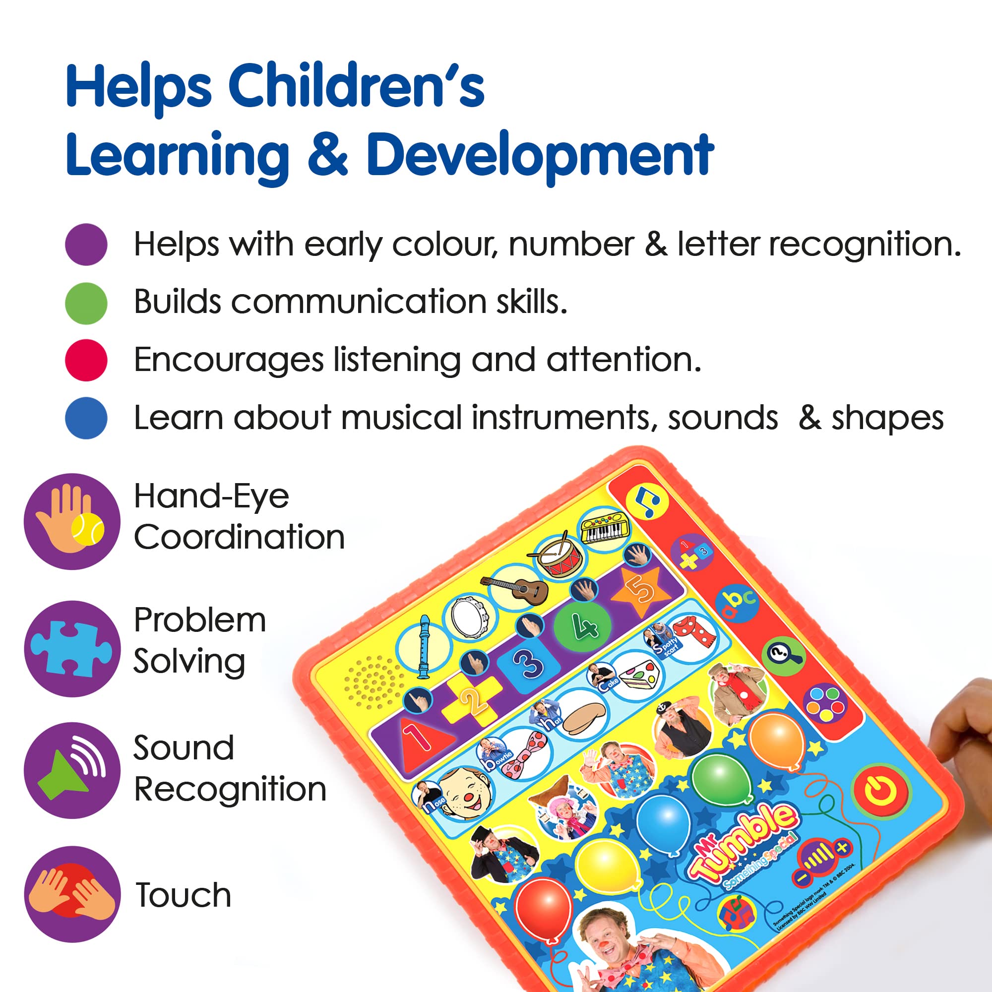 Mr Tumble Something Special Learning Pad - Teaches Colours, Numbers, Shapes, Letters, Characters & Instruments | Ages 2+