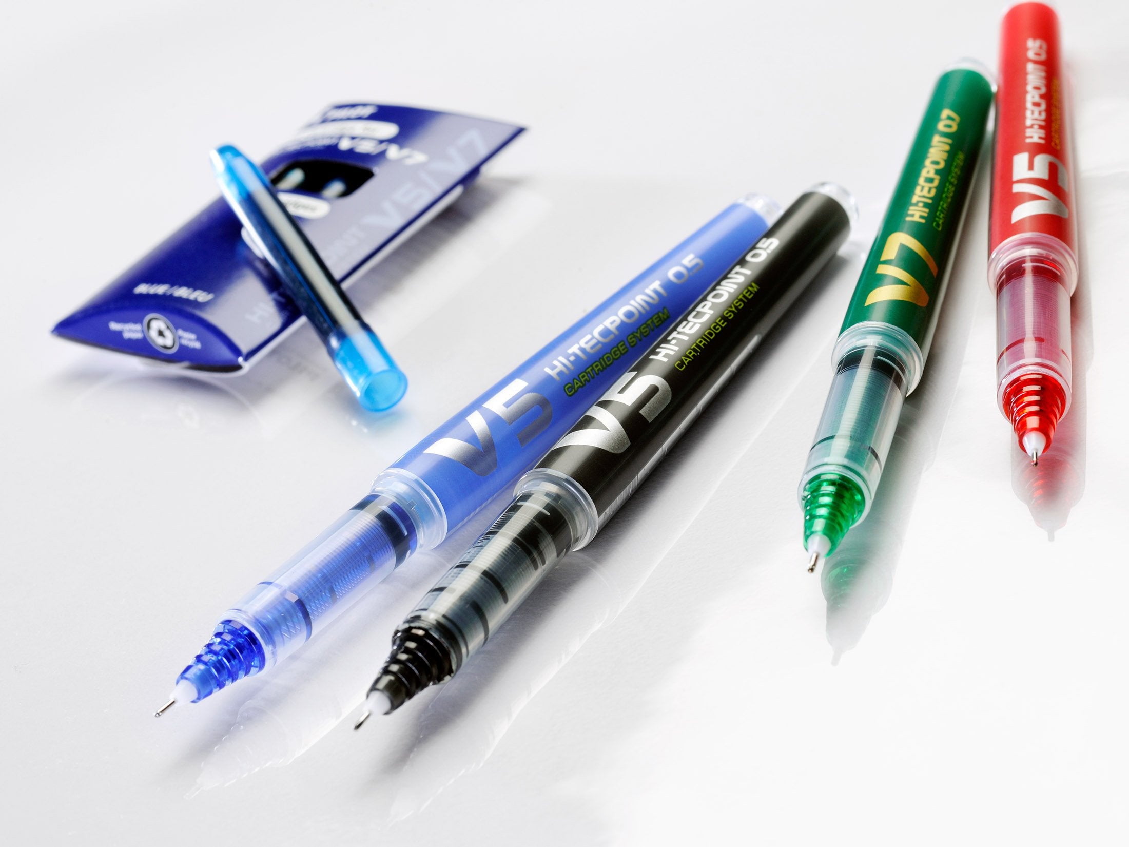 PILOT V5 Liquid Ink Rollerball Pen - 0.5 mm Tip, Black Ink | 4 Piece Set 6