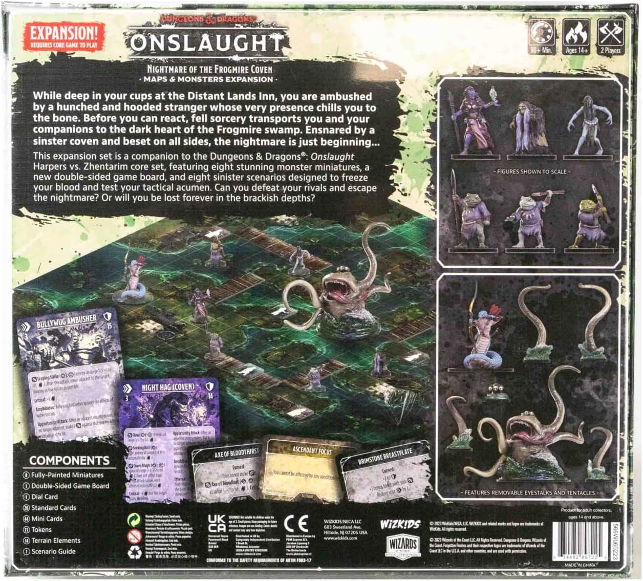 Dungeons &amp; Dragons: Nightmare of the Frogmire Coven – Karten- und Monster-Erweiterung für WizKids-Miniaturen