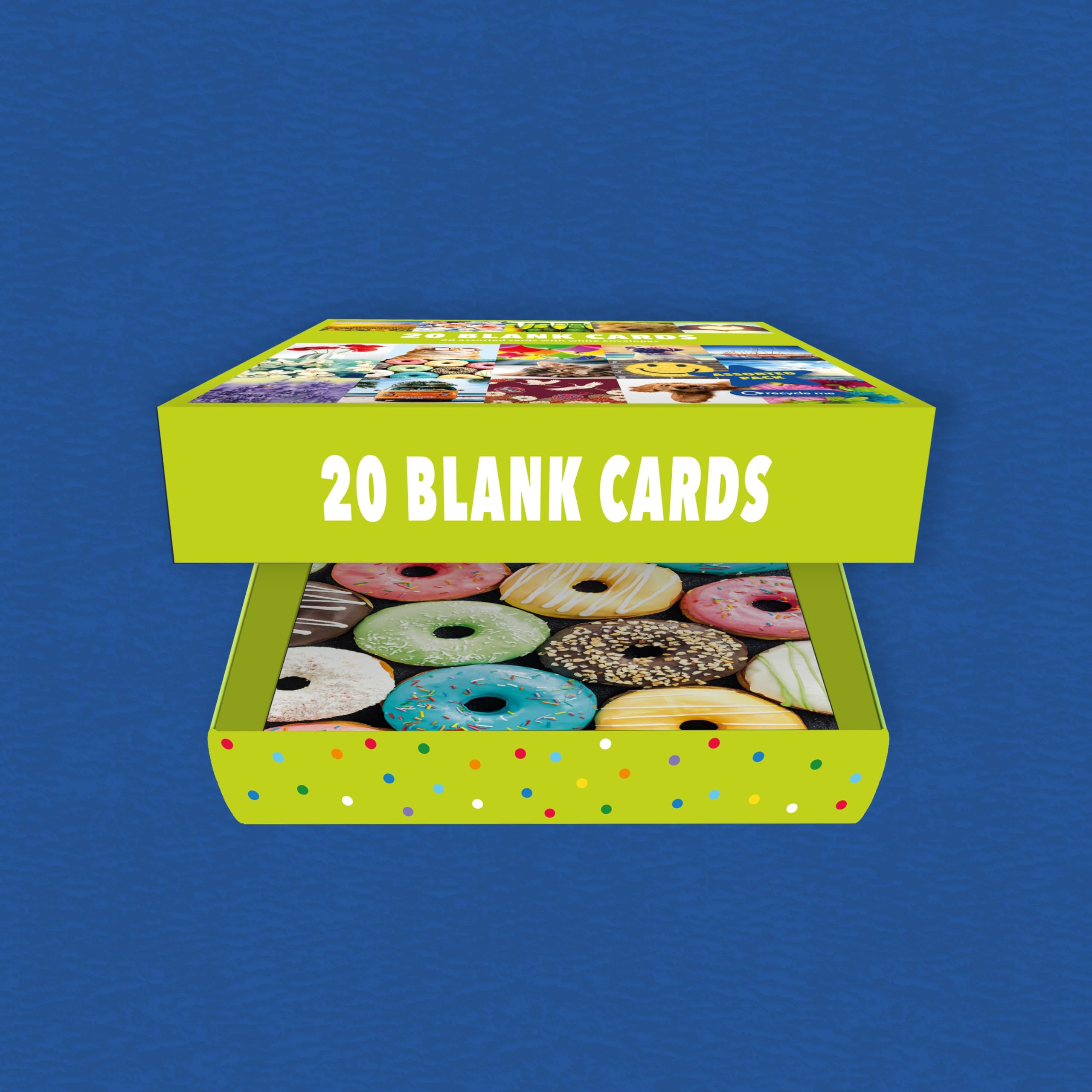 Piccadilly Greetings Assorted Blank Cards Multipack - 20 Cards, 16x16 cm, FSC Mix Approved 6