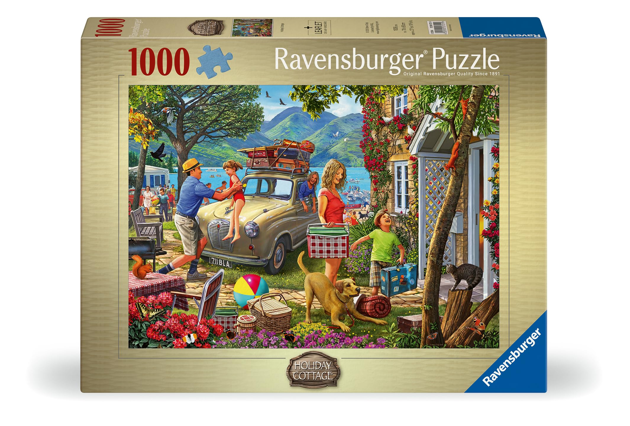 Ravensburger Holiday Cottage Jigsaw Puzzle - 1000 Pieces | Summer Scene | FSC Certified