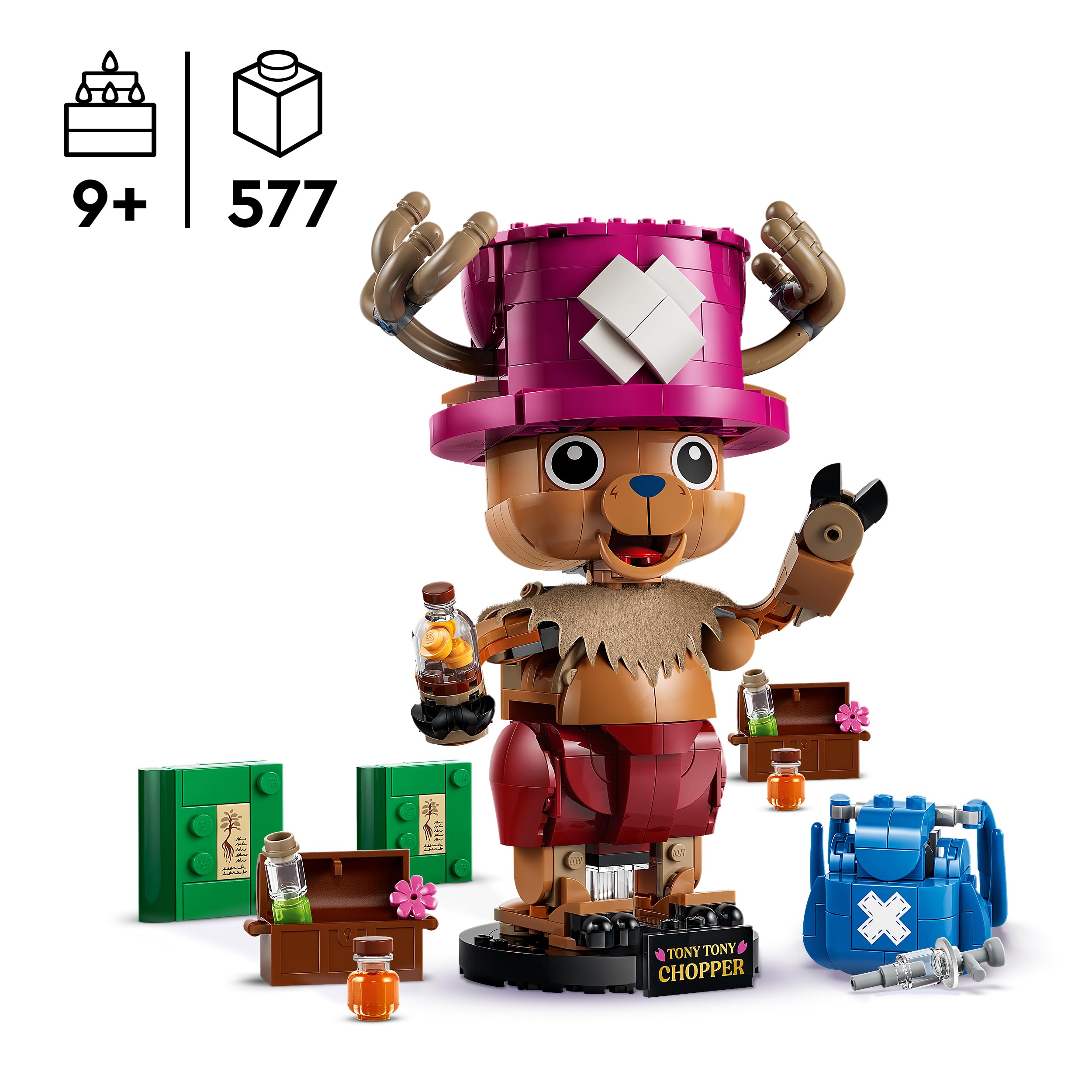 LEGO ONE PIECE Tony Tony Chopper Figure Building Set | Ages 9+ | Model 75643