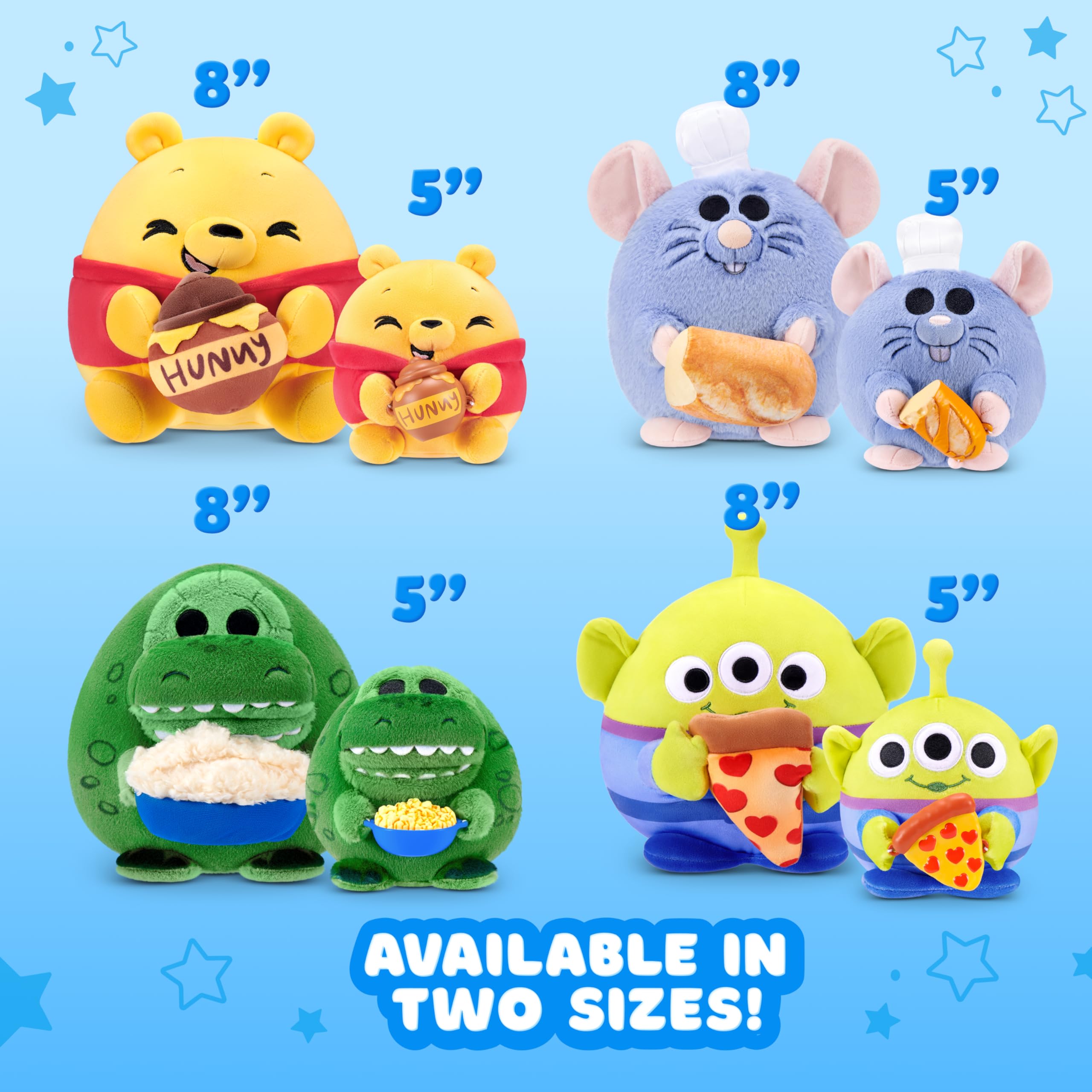 Snackles Disney 8-Inch Plush Toy - Stitch & Coconut Water | Ultra-Soft Polyester 7