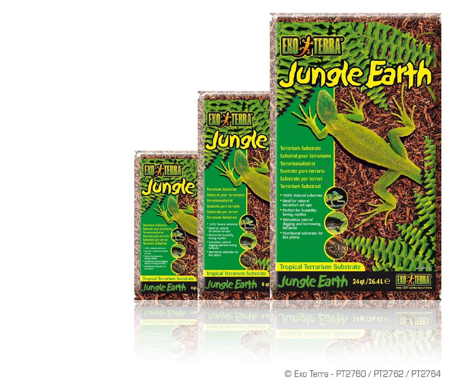 Exo Terra Jungle Earth Substrate - 100% Natural for Humidity Loving Reptiles | 4.4 Litre 2