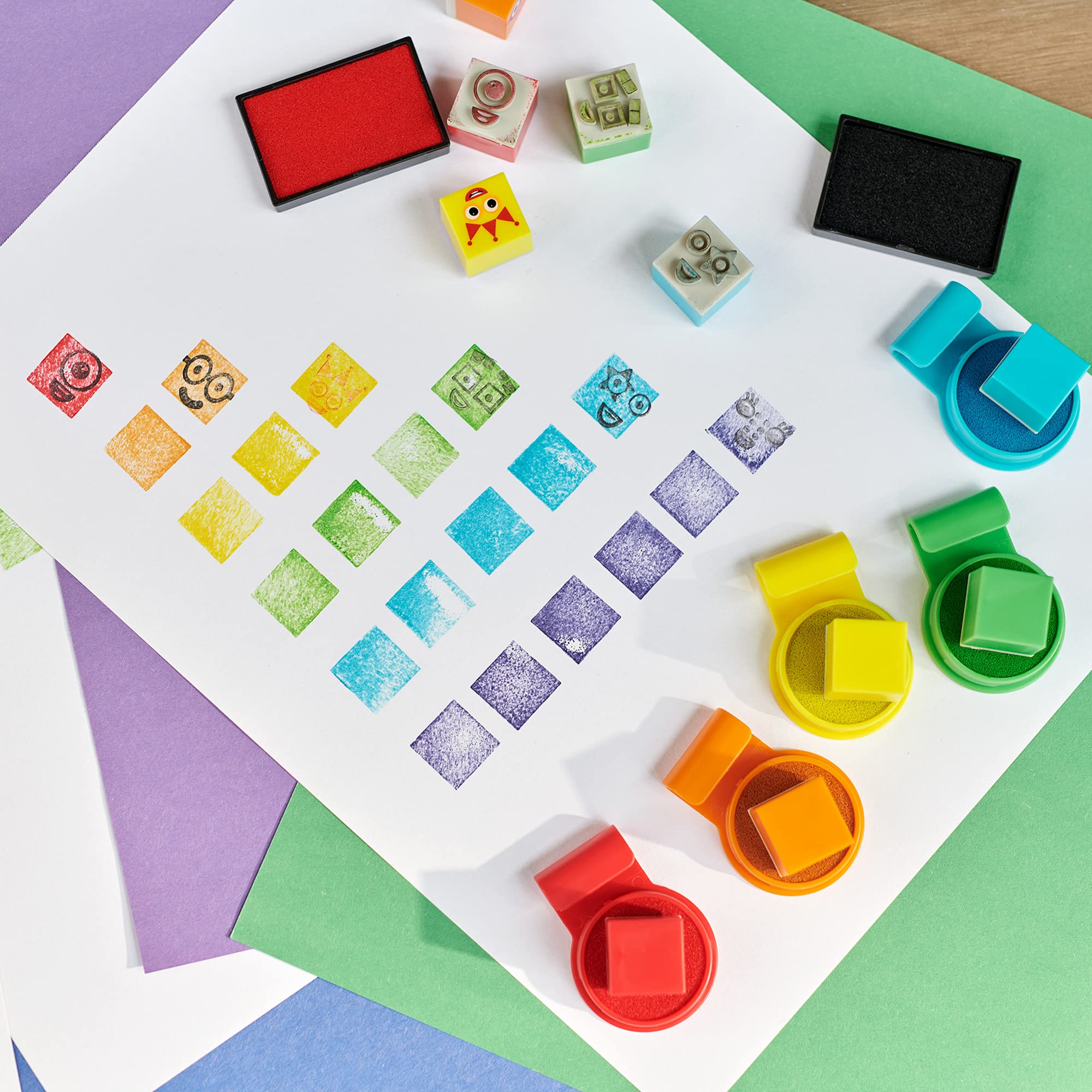 Learning Resources Numberblocks Stampoline Park Stamp Activity Set - 32 Pieces, Ages 3+ 8