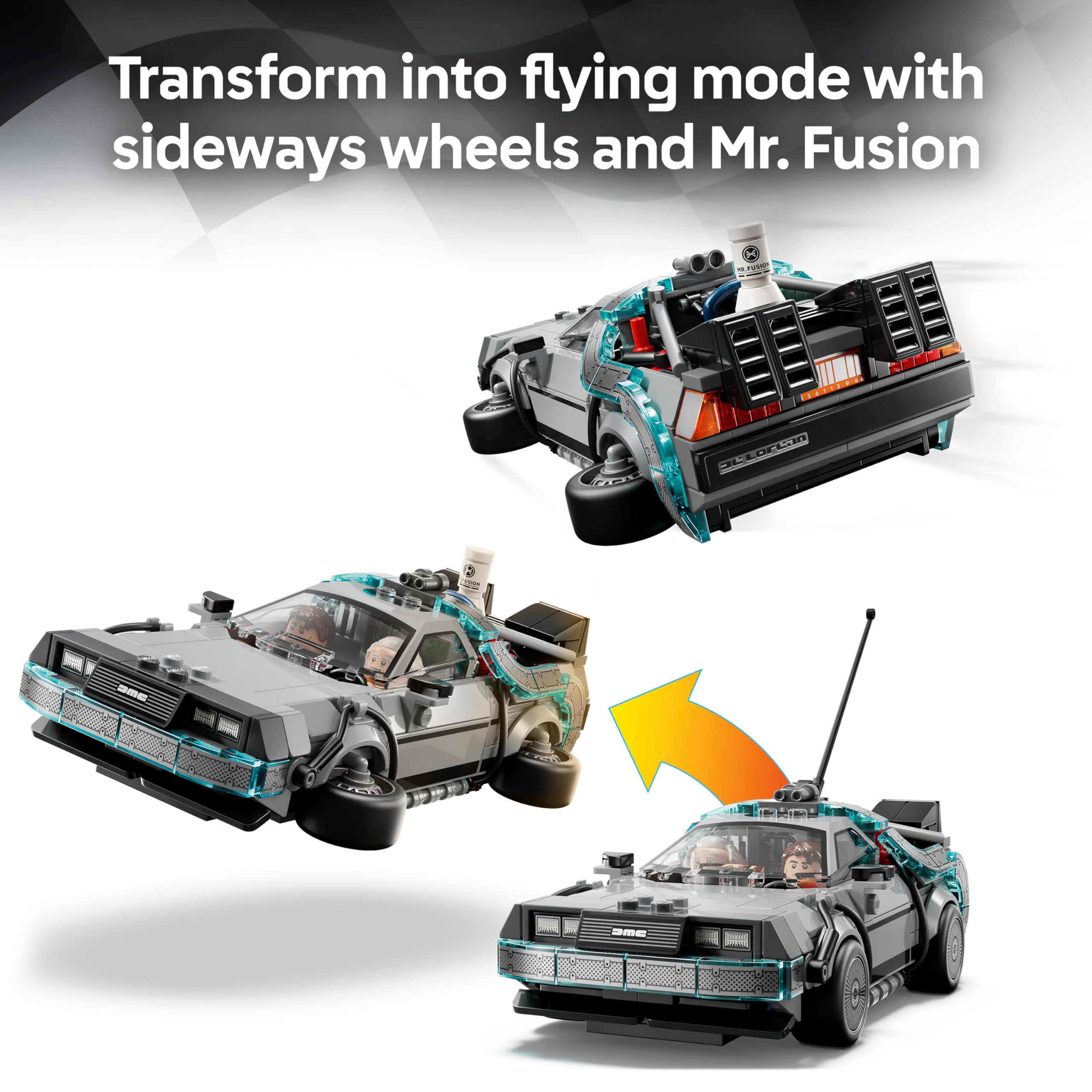LEGO Speed Champions Time Machine from Back to the Future Building Set for Ages 9+ | Model 77256 4