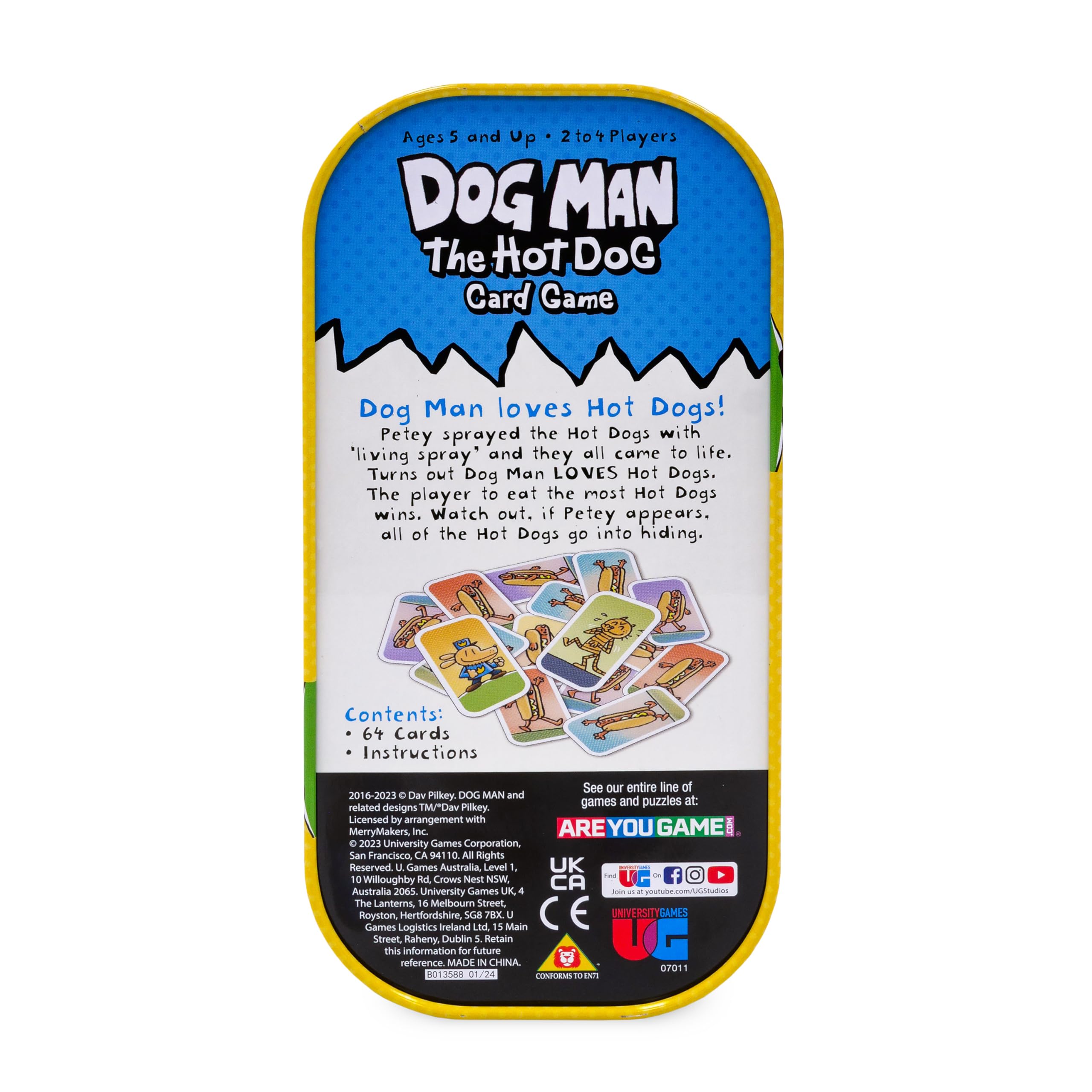 University Games Dog Man The Hot Dog Card Game | 2-4 Players | Ages 5+ 8