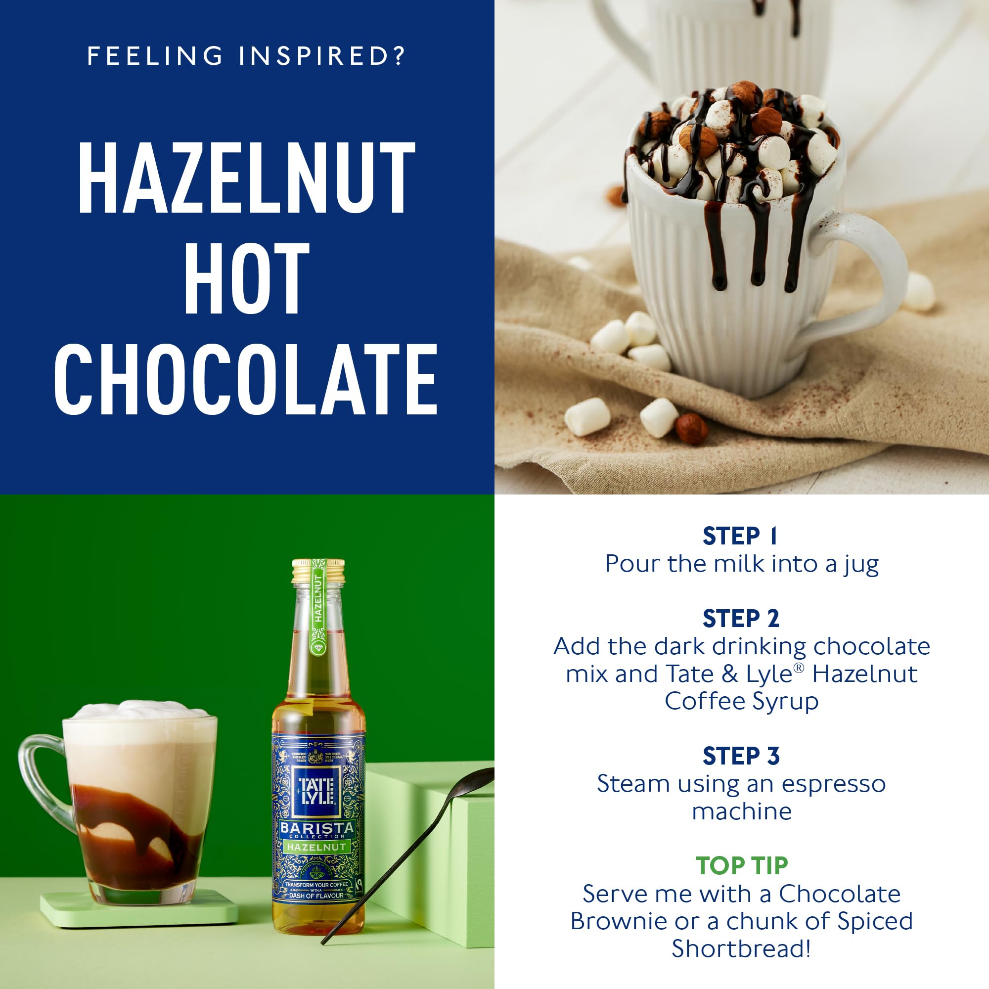 Tate & Lyle Fairtrade Hazelnut Coffee Syrup - 750ml | Made with Pure Cane Sugar 7
