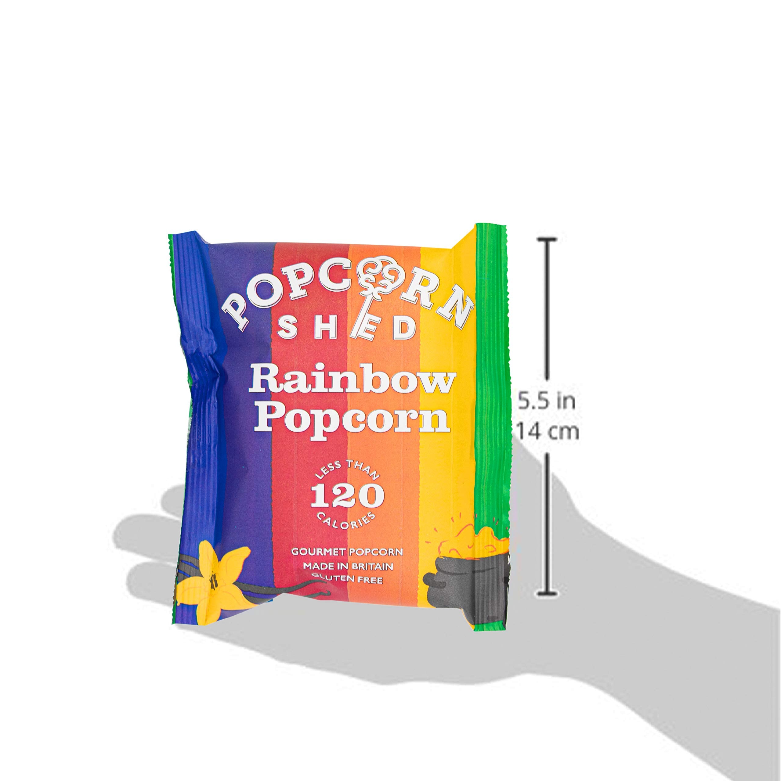 Popcorn Shed Rainbow Gourmet Popcorn Snack Pack – Vanille-Karamell-Popcorn, mehrfarbig, glutenfrei, 24 g 5